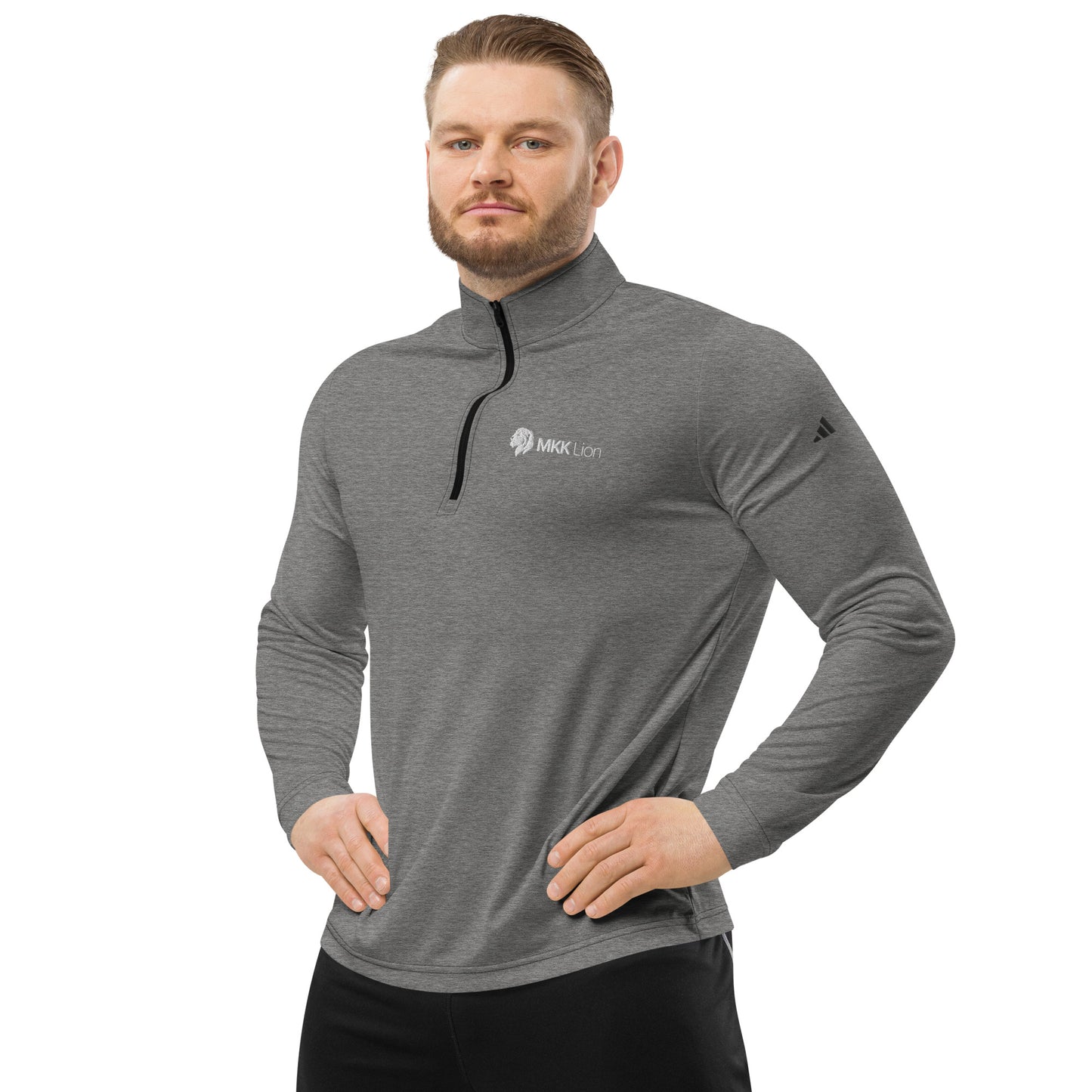 0105b adidas Men's Quarter Zip Pullover, MKK Name