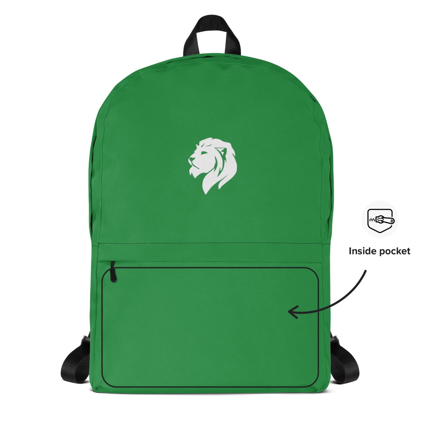 0906 Backpack, Solid Green, 03