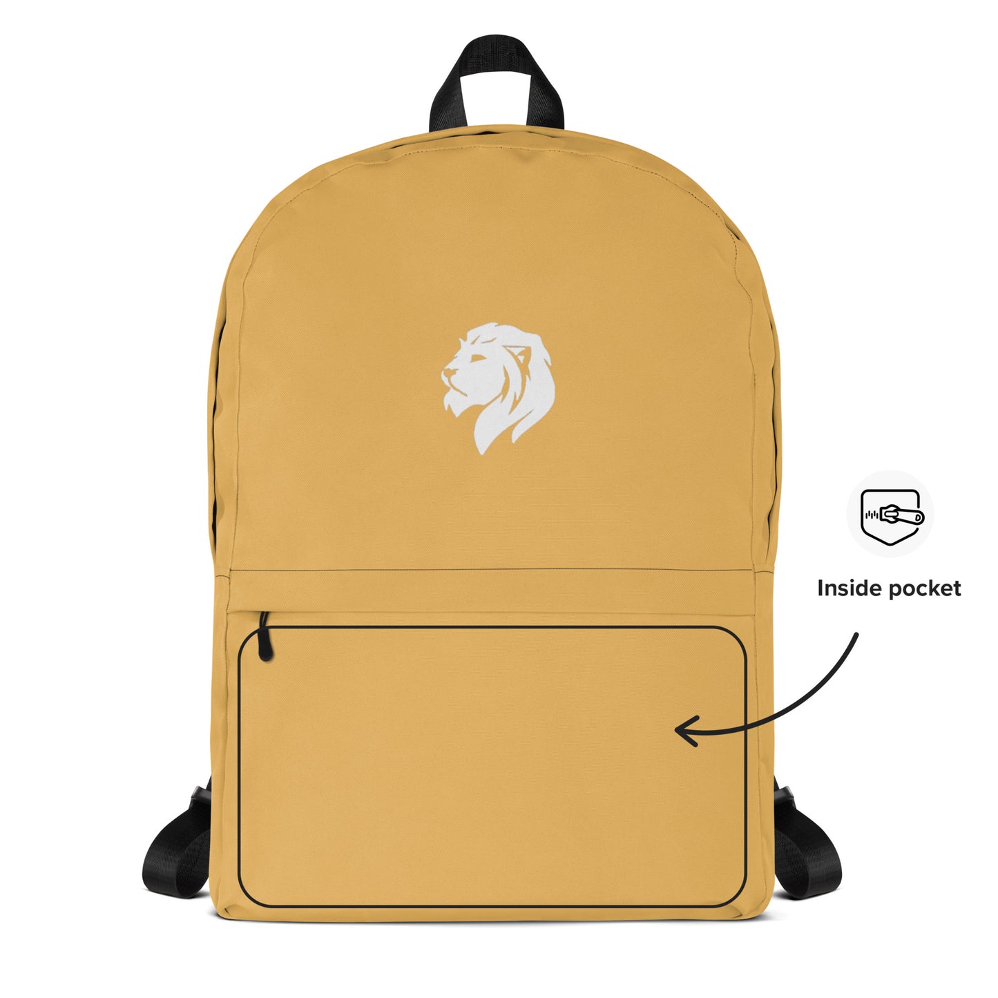 0906 Backpack, Solid Gold, 03