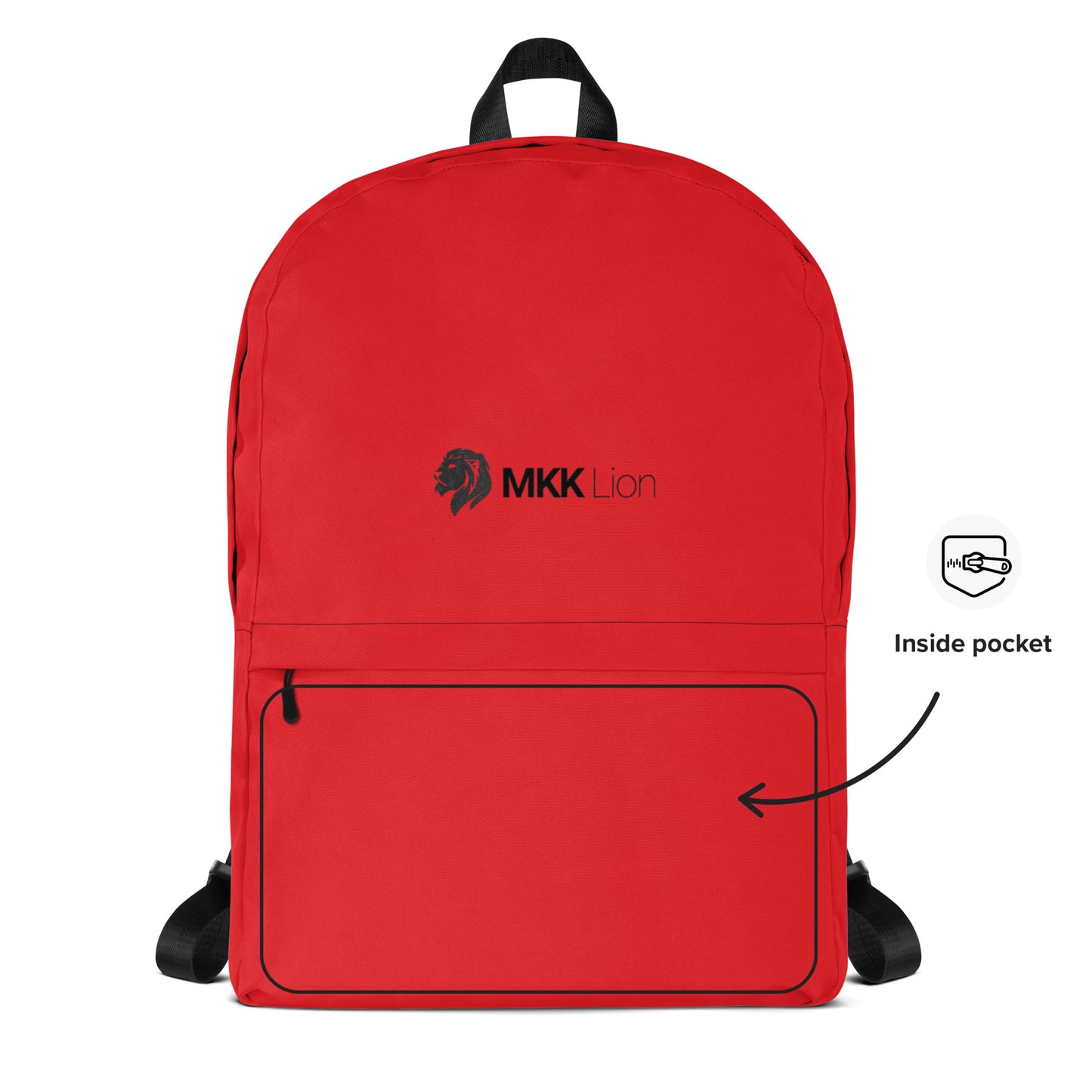 0906 Backpack, Solid Red, MKK