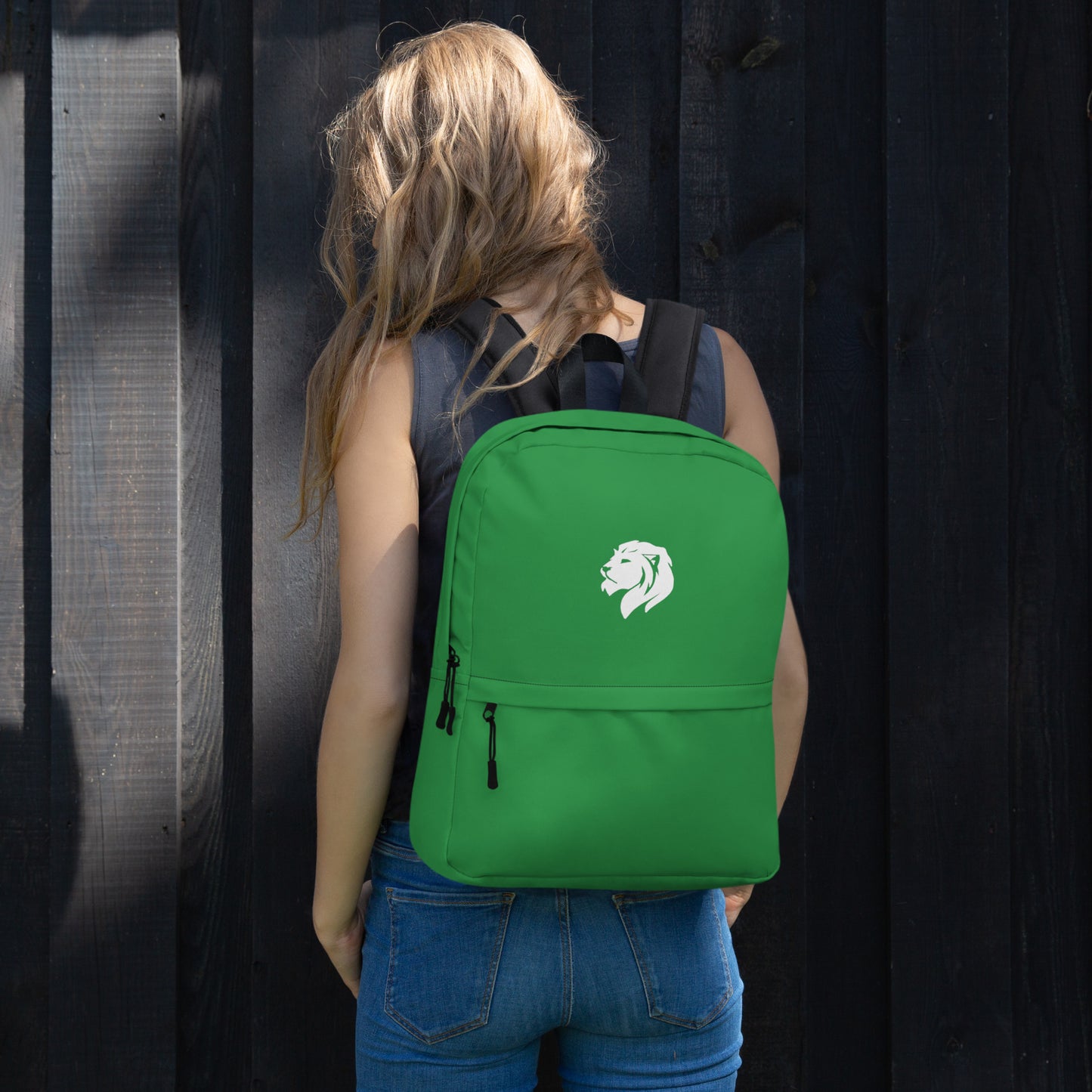 0906 Backpack, Solid Green, 03