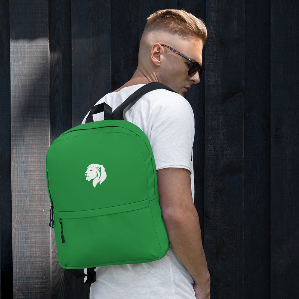 0906 Backpack, Solid Green, 03