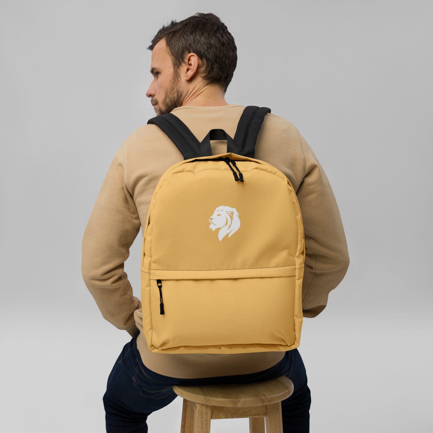 0906 Backpack, Solid Gold, 03