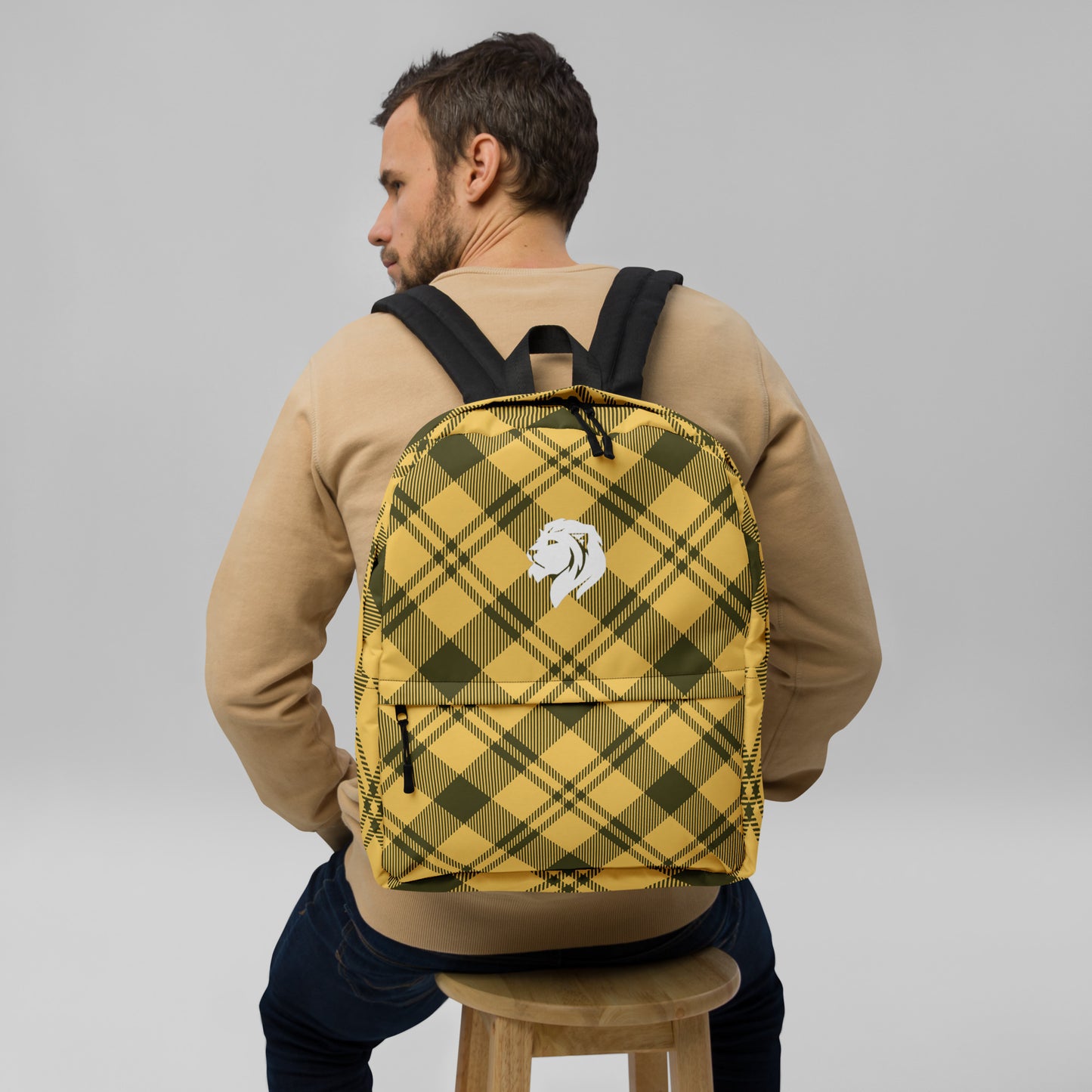 0906 Backpack, Plaid Yellow, 03