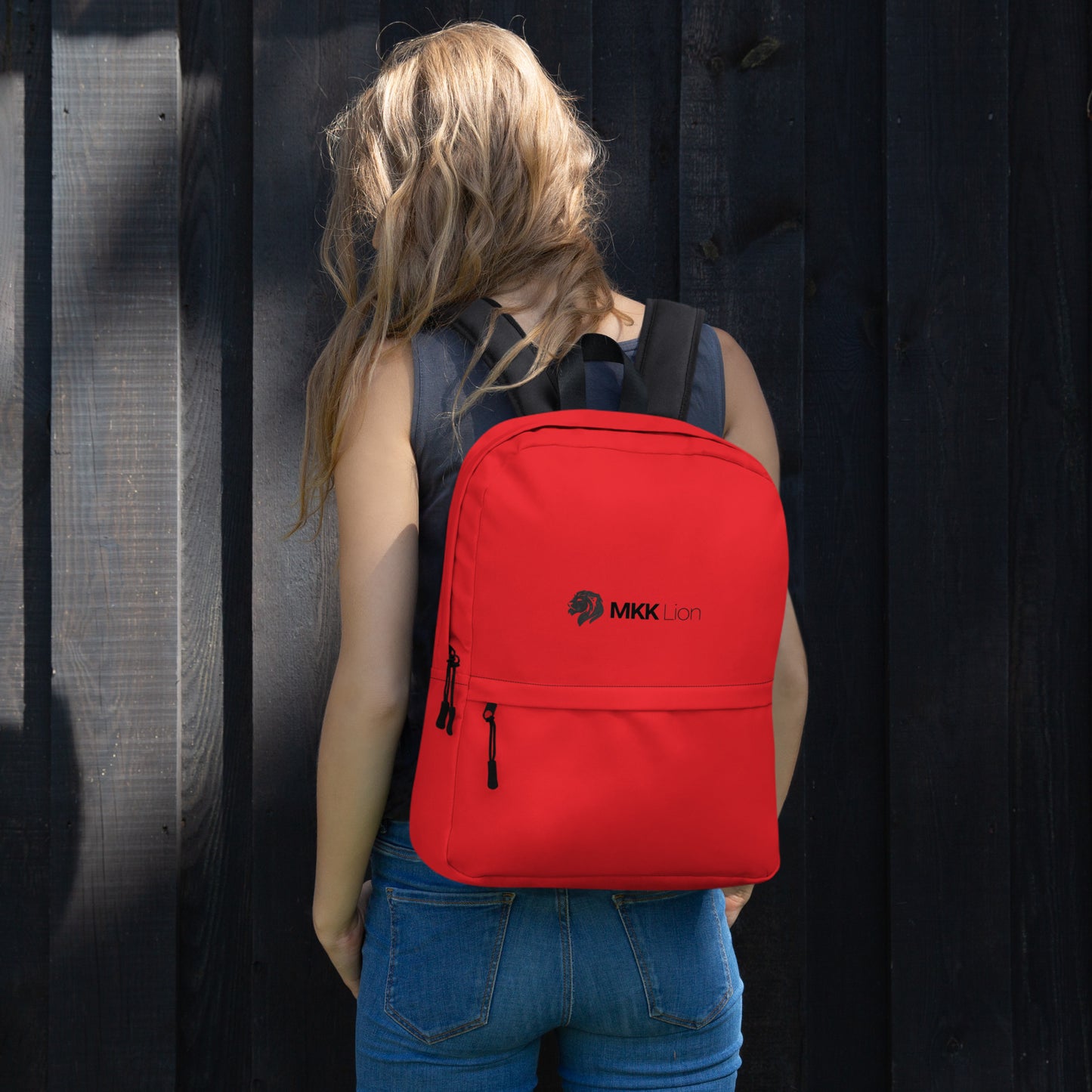 0906 Backpack, Solid Red, MKK