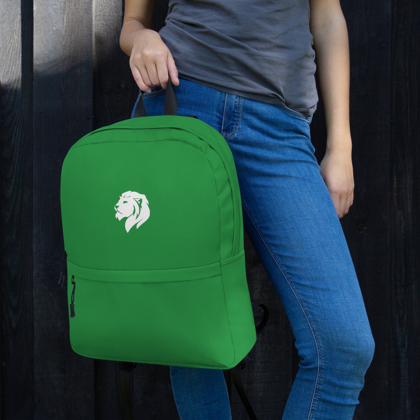 0906 Backpack, Solid Green, 03