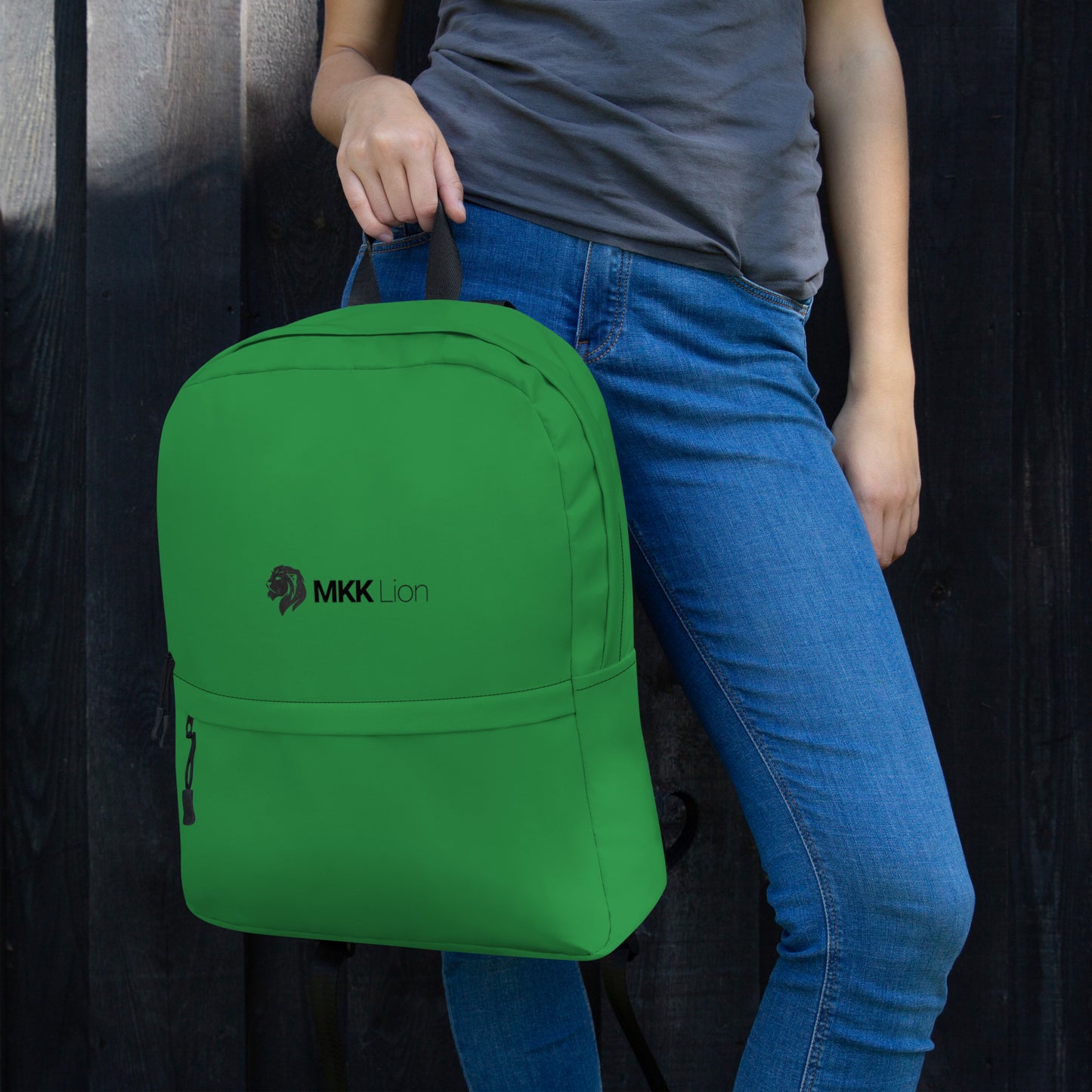 0906 Backpack, Solid Green, MKK