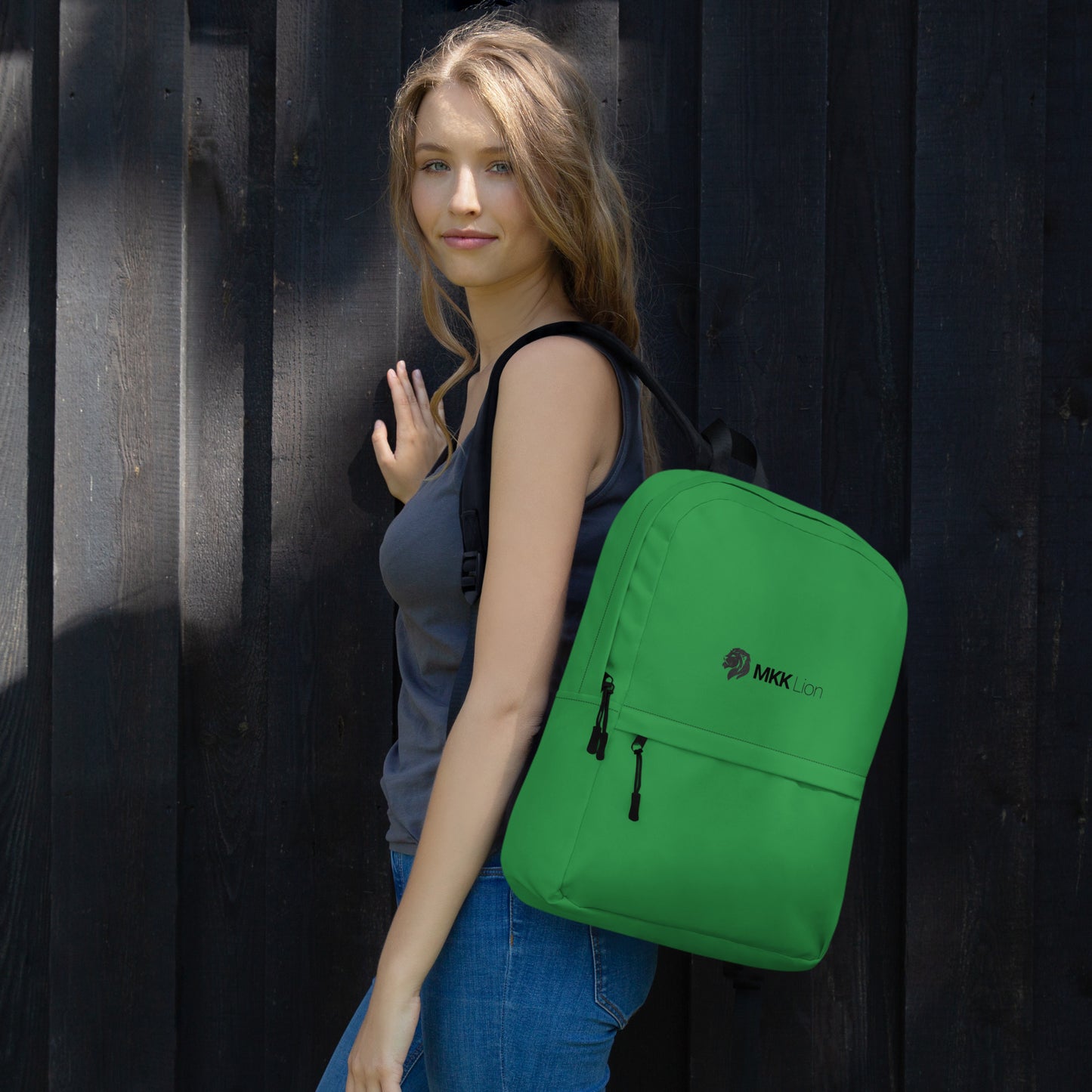 0906 Backpack, Solid Green, MKK