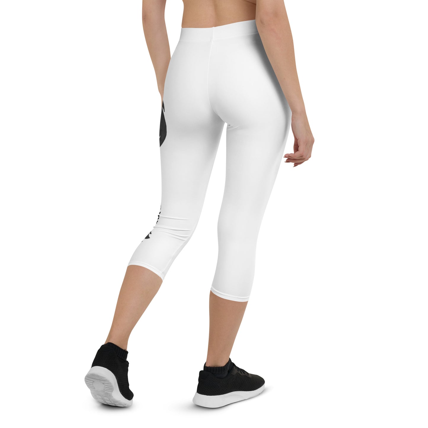 0302 Capri Leggings, Solid White