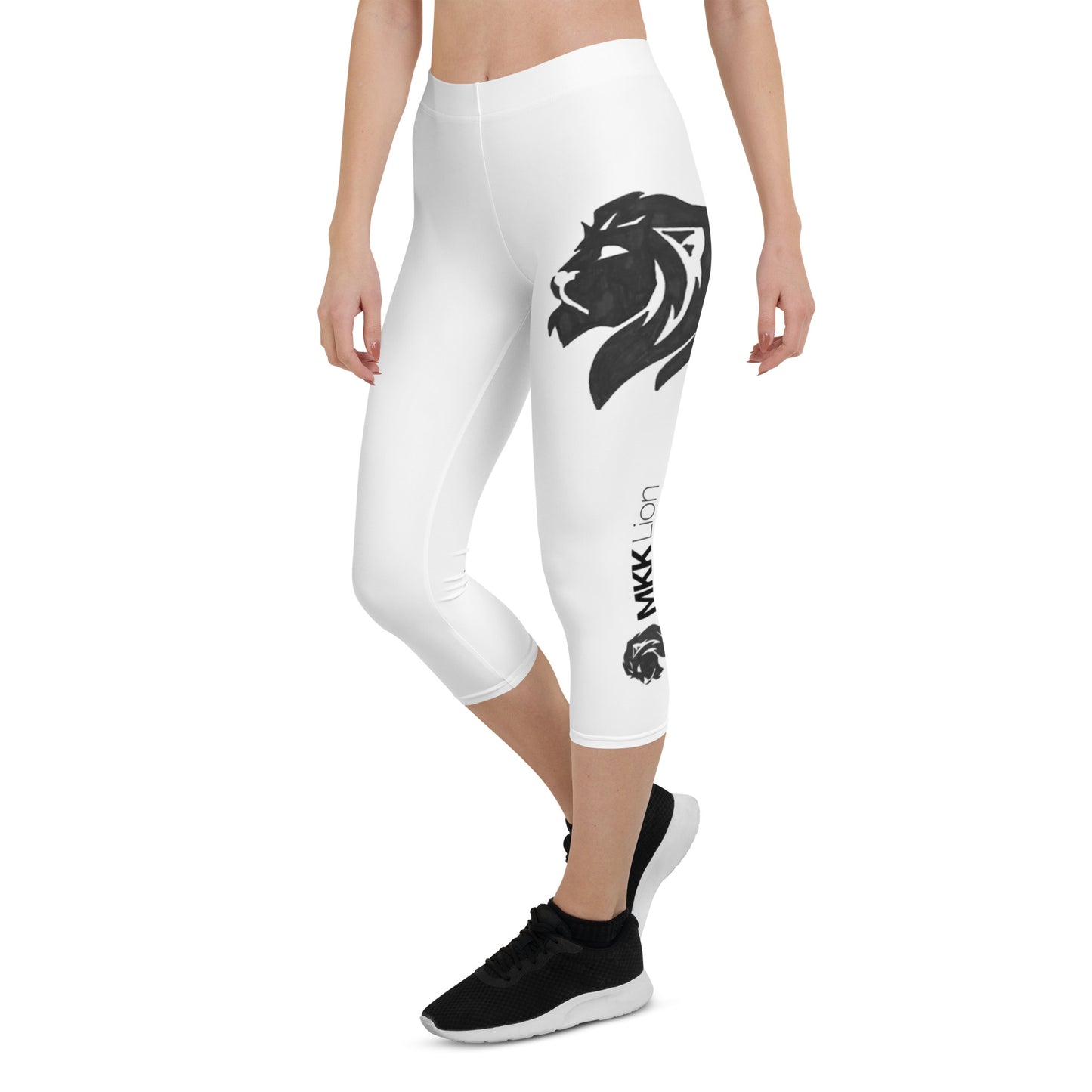 0302 Capri Leggings, Solid White