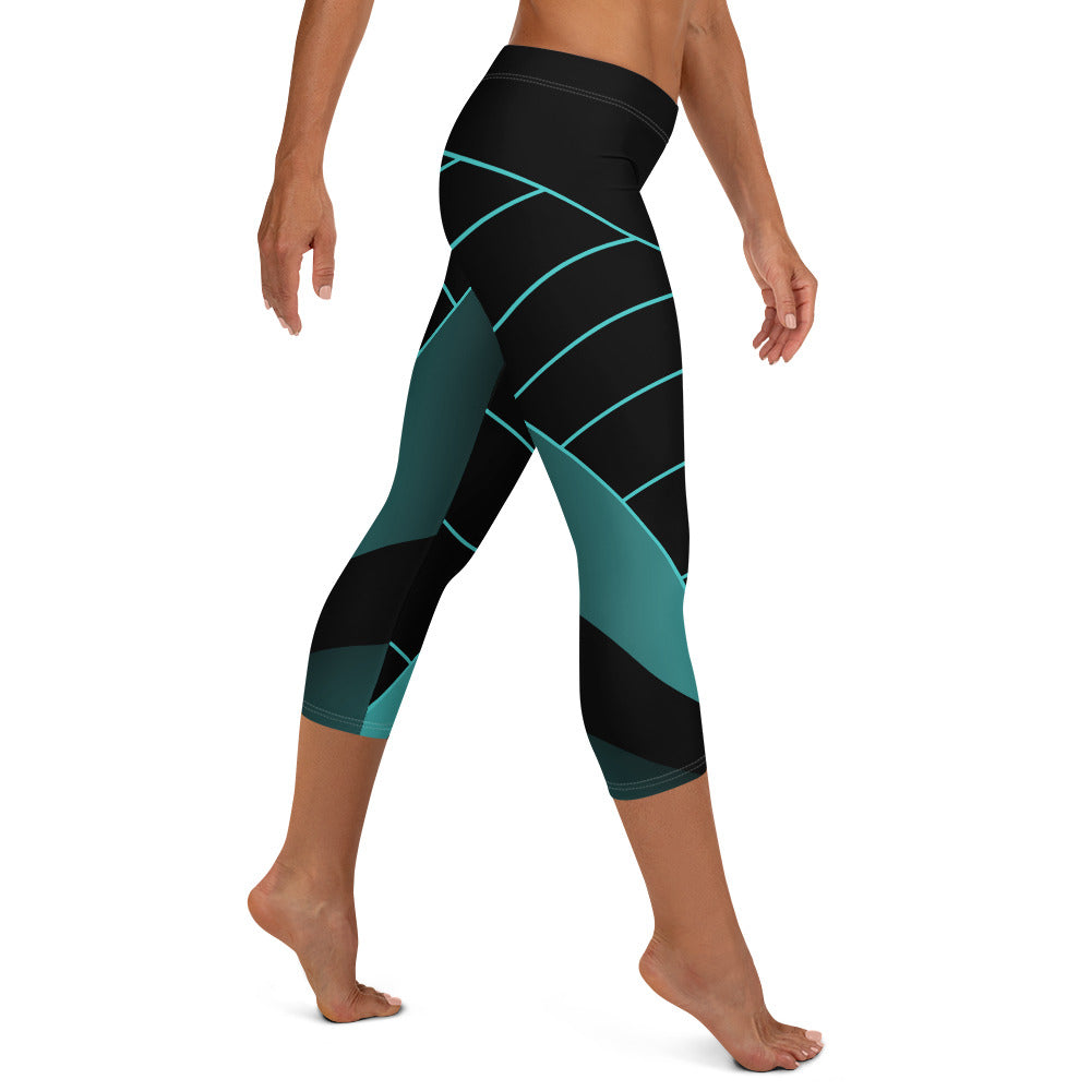 0302 Capri Leggings, Geometric 166