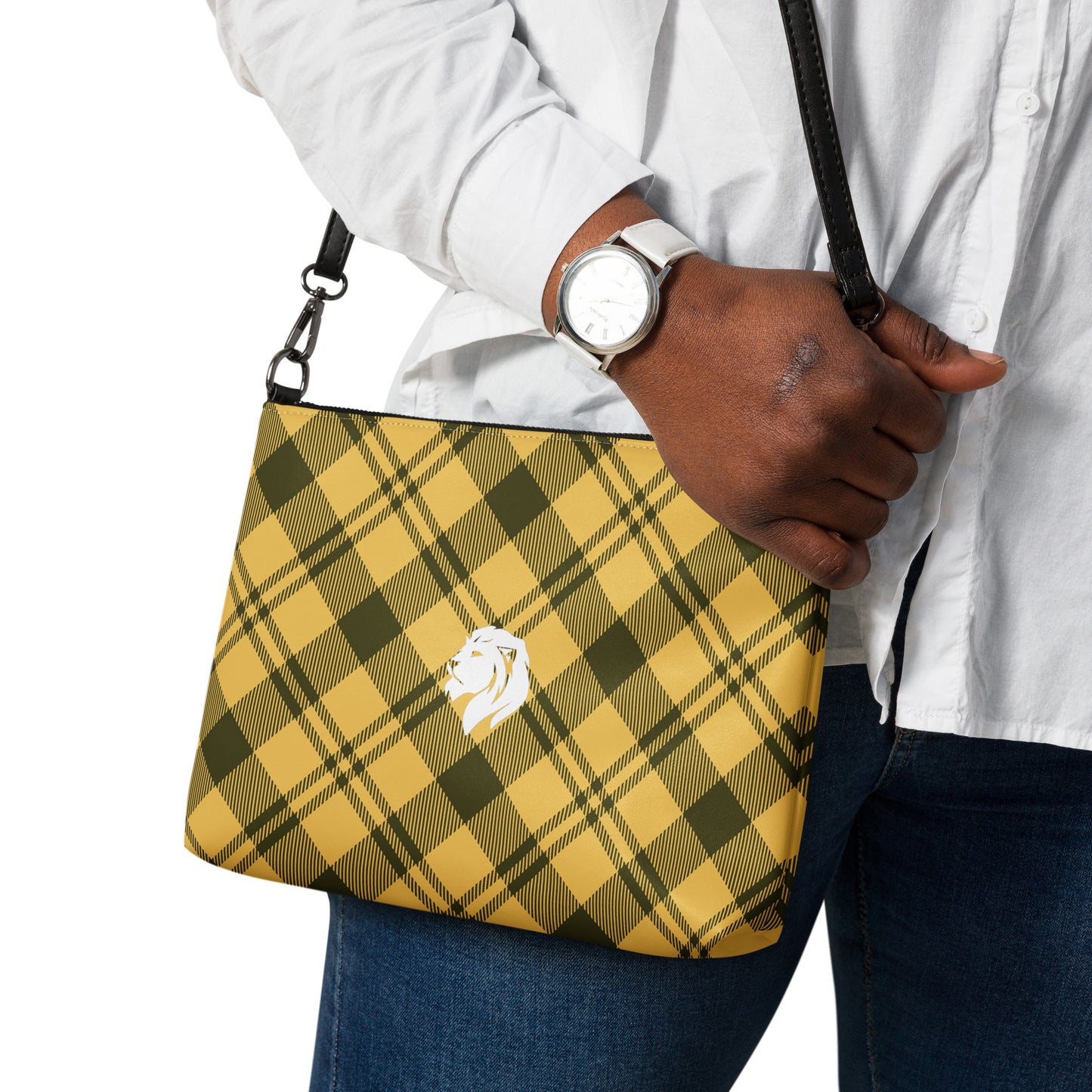 0905 Crossbody Bag, Plaid Yellow, 02