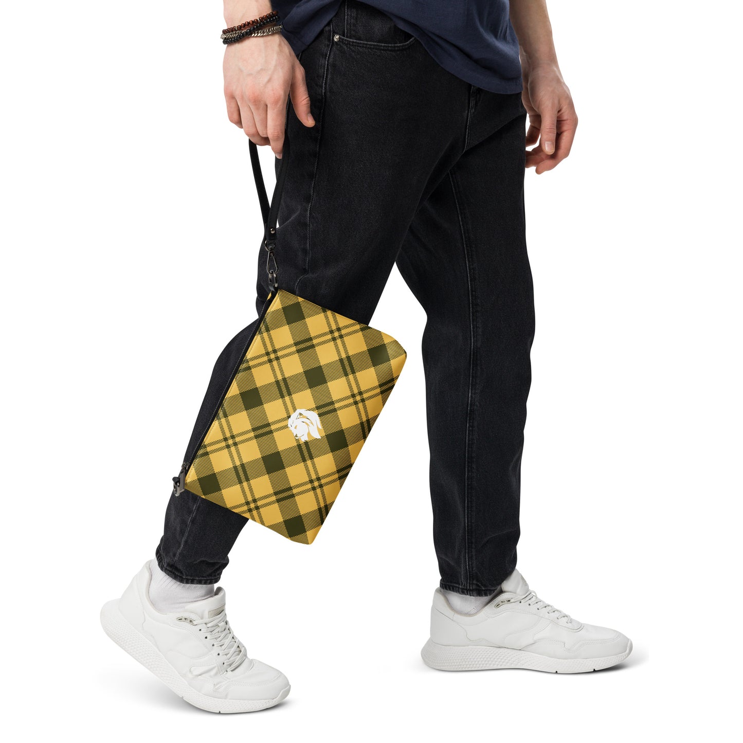 0905 Crossbody Bag, Plaid Yellow, 02