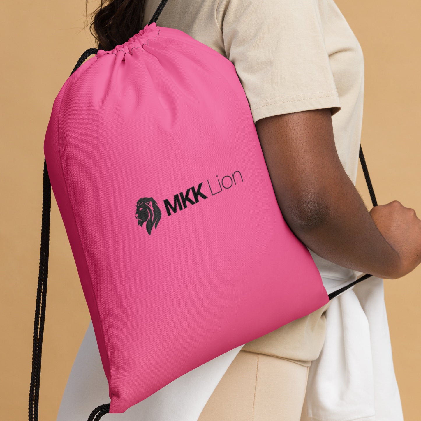 0901 Drawstring Bag, Solid Pink, MKK Name