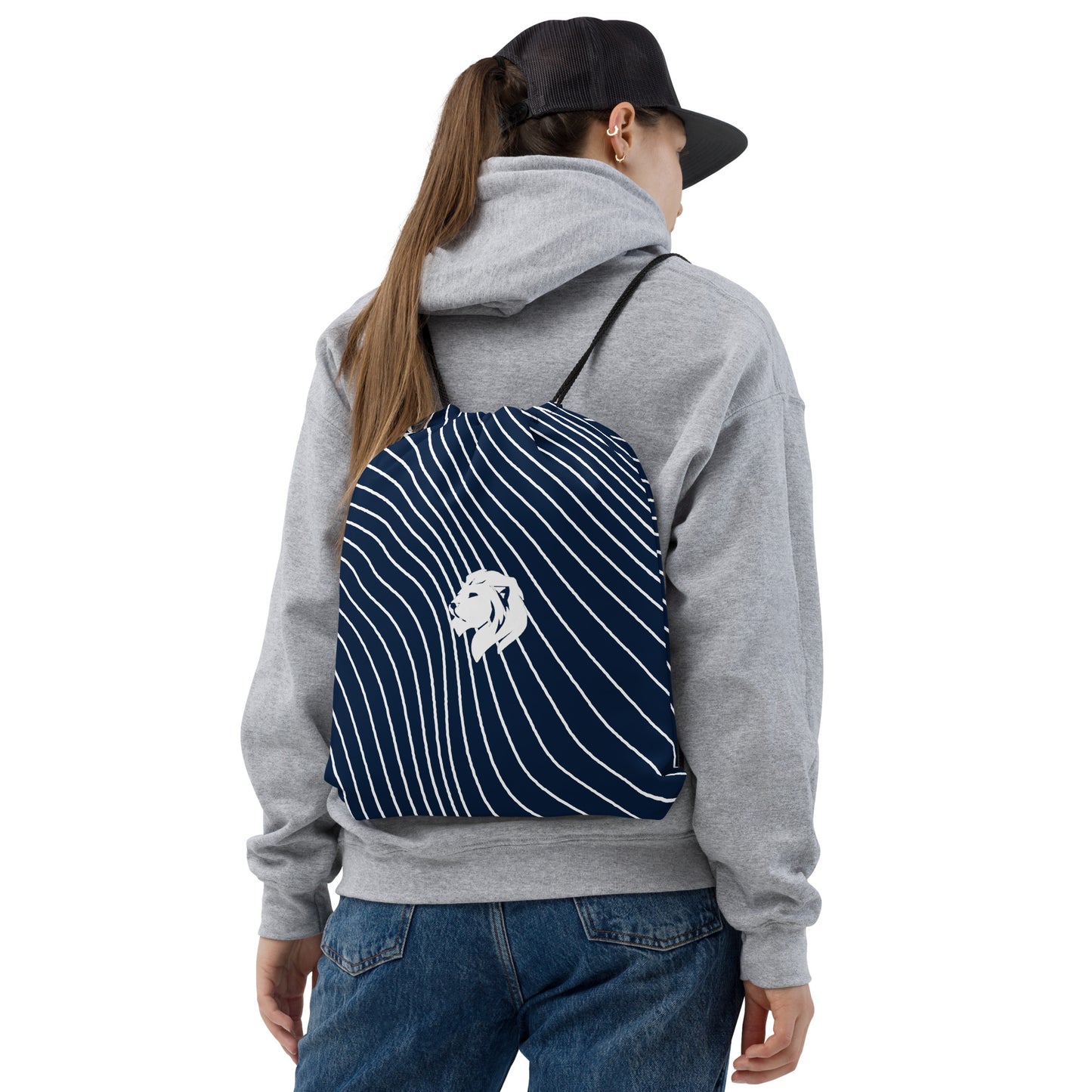 0901 Drawstring Bag, Lines, 04