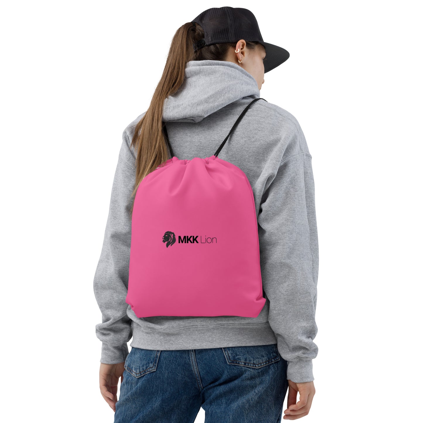 0901 Drawstring Bag, Solid Pink, MKK Name