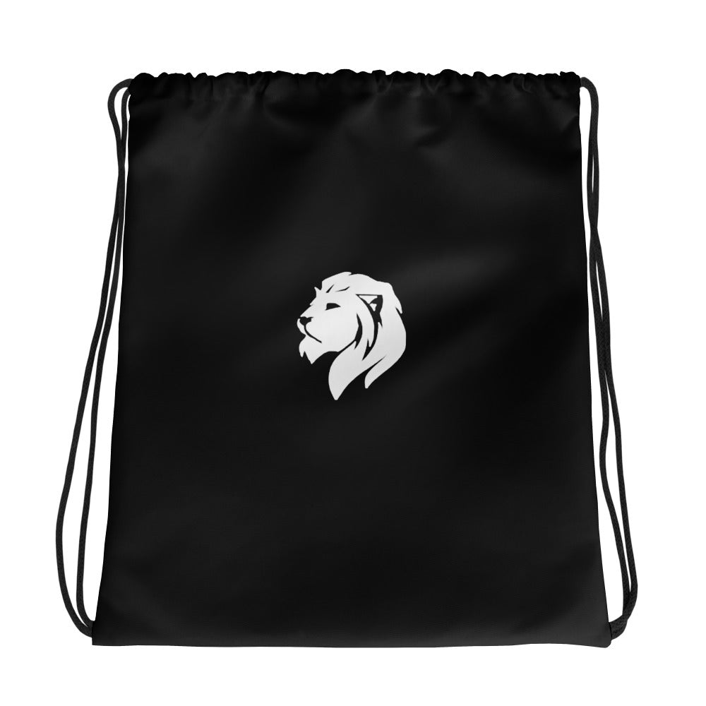 0901 Drawstring Bag, Solid Black, 04