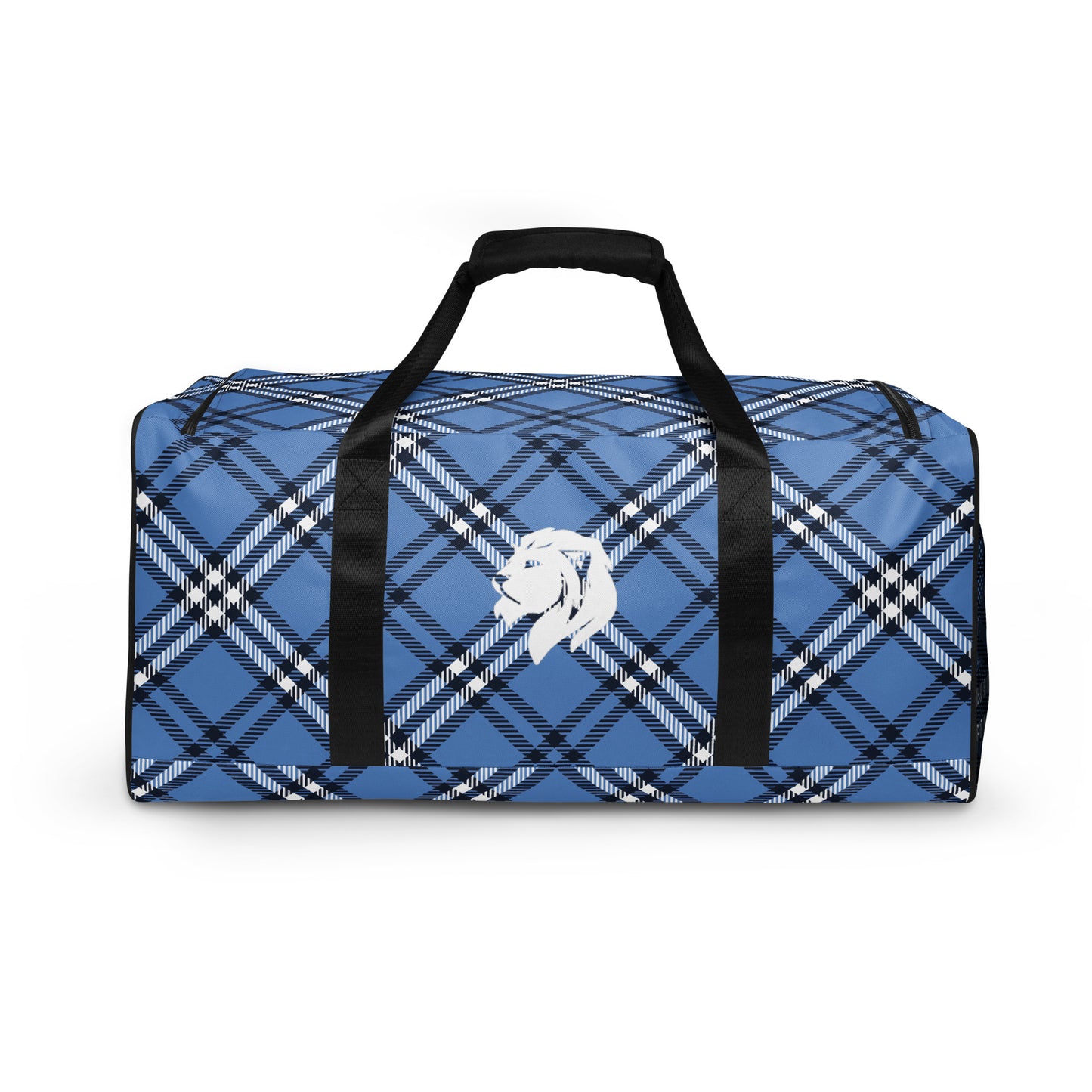 0907 Duffle Bag, Plaid Blue, 04