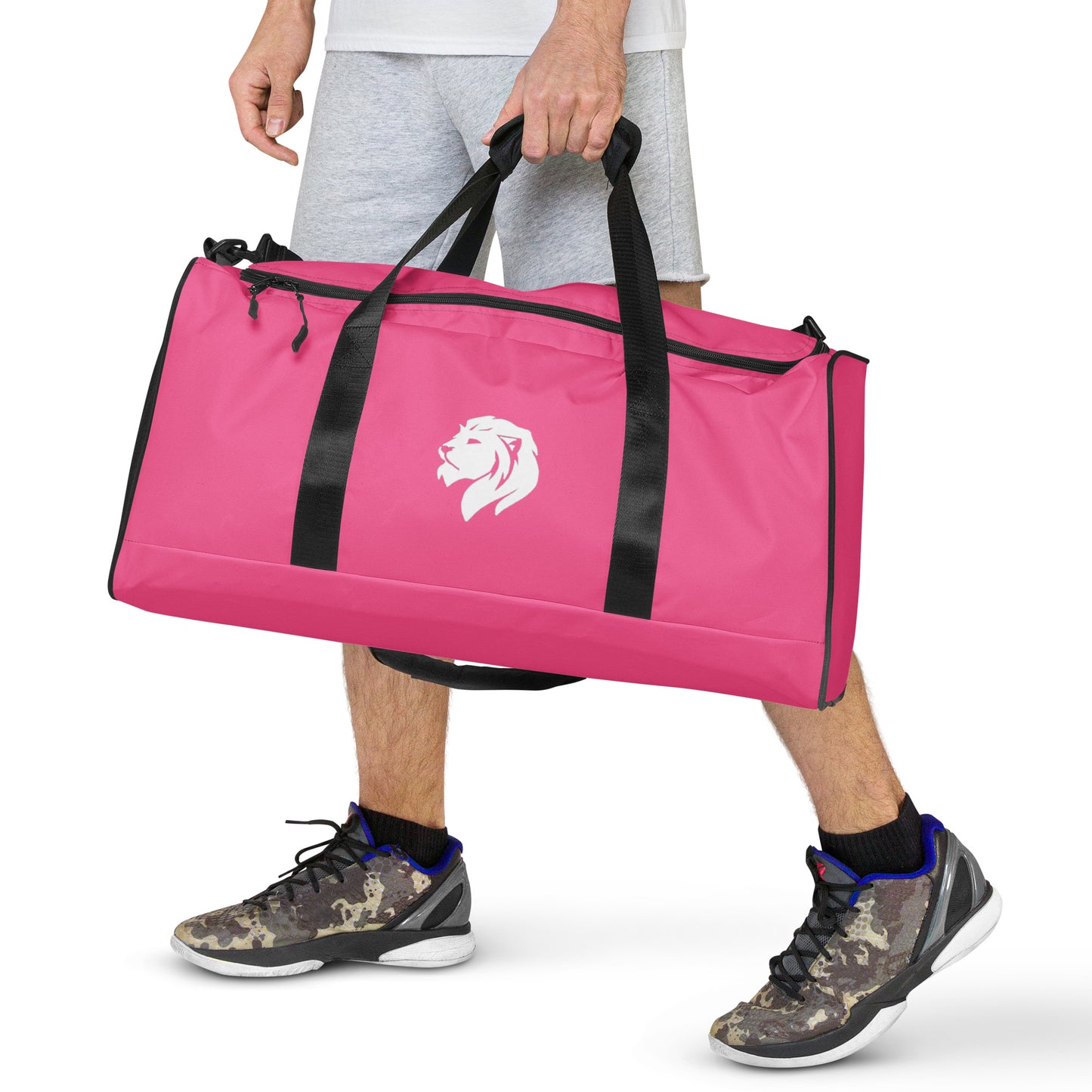 0907 Duffle Bag, Solid Pink, 04