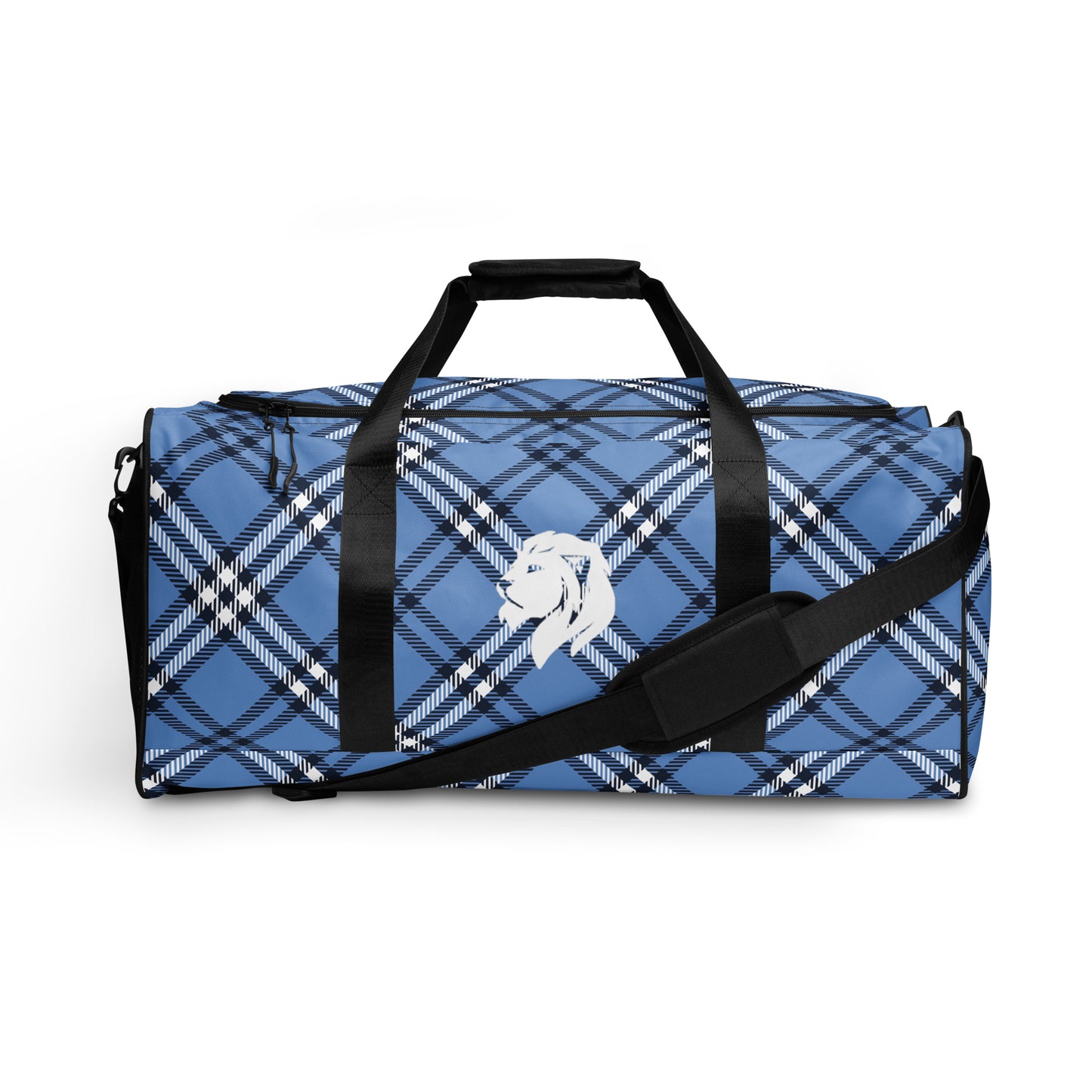 0907 Duffle Bag, Plaid Blue, 04