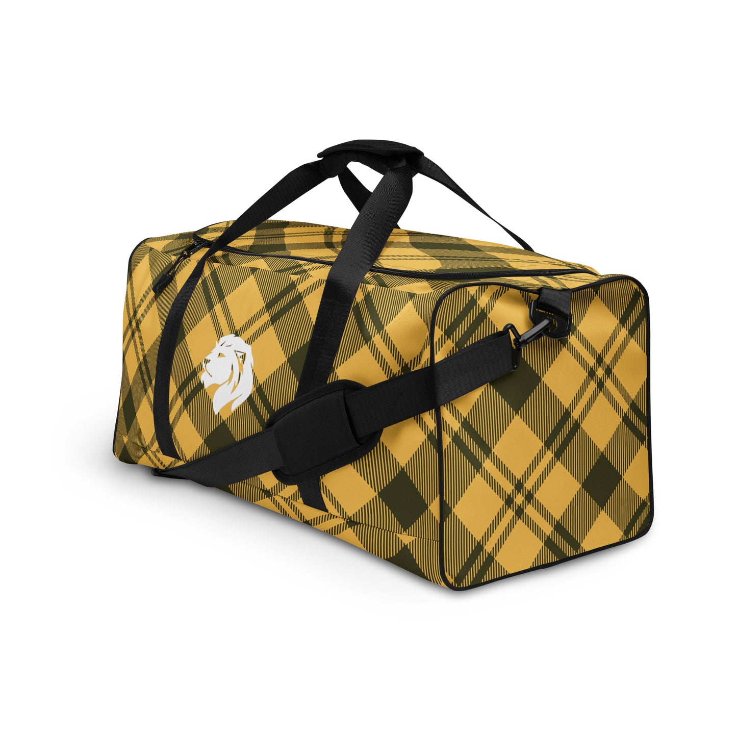 0907 Duffle Bag, Plaid Yellow, 04