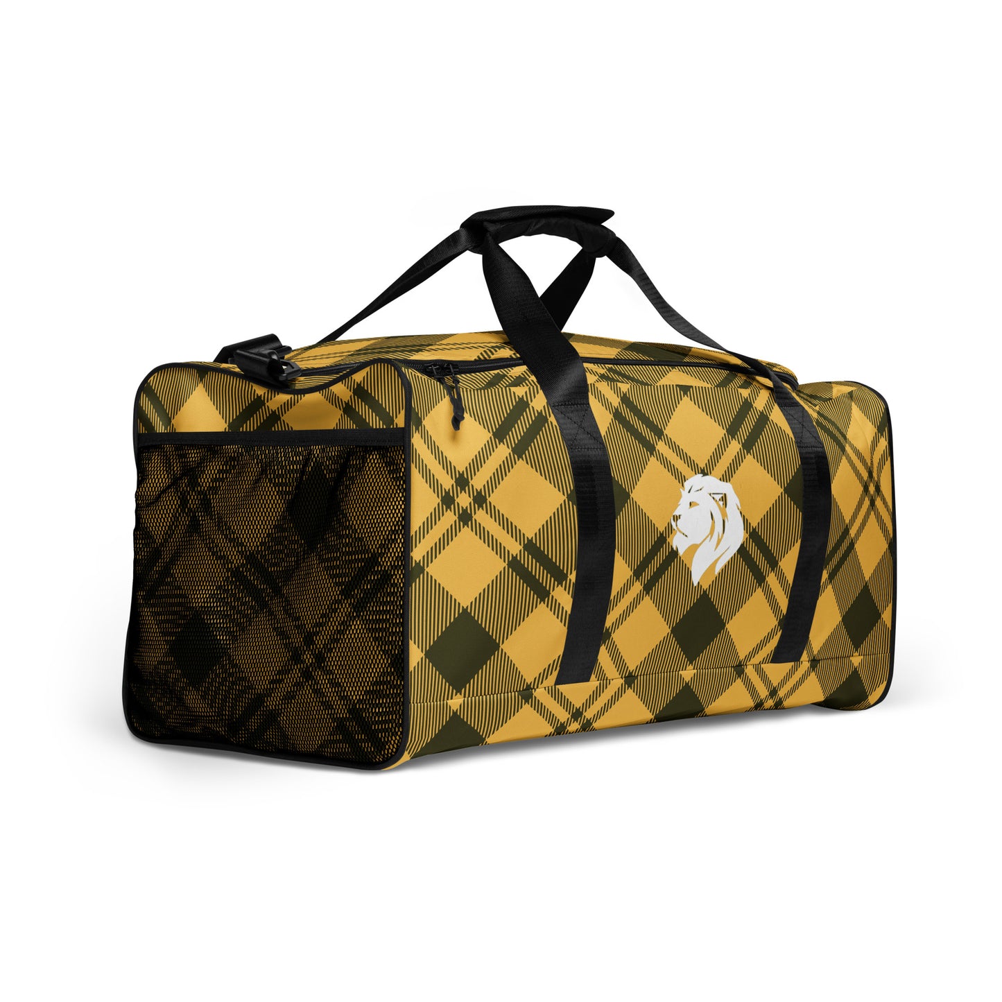 0907 Duffle Bag, Plaid Yellow, 04