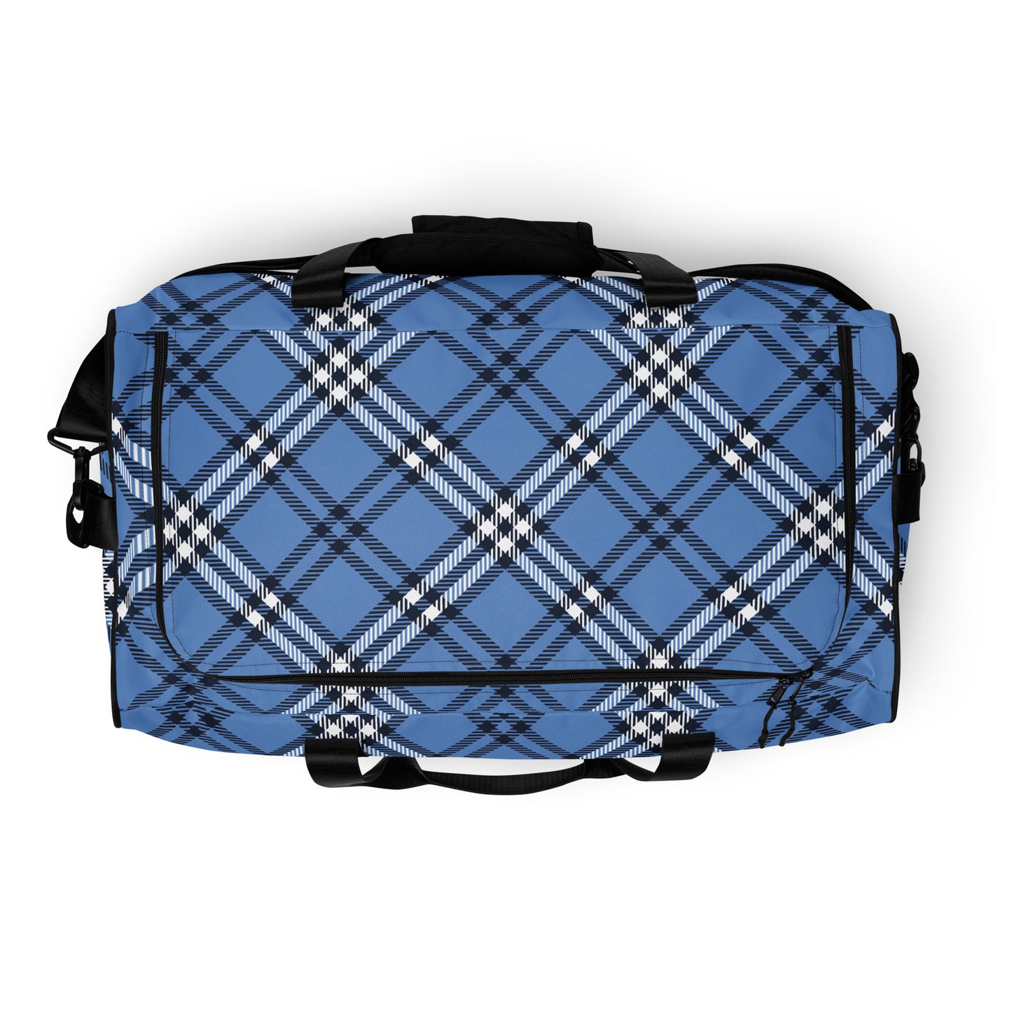 0907 Duffle Bag, Plaid Blue, 04