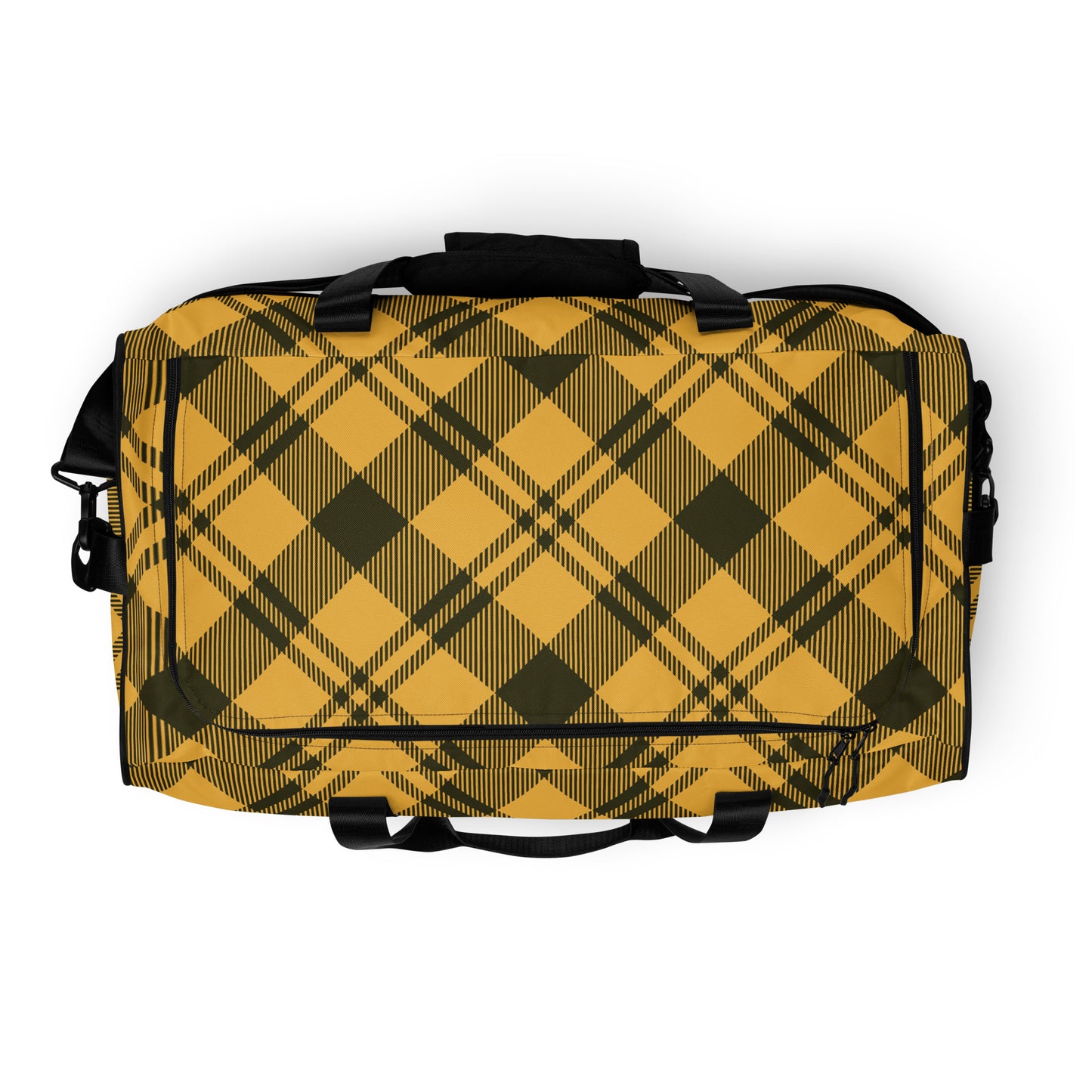 0907 Duffle Bag, Plaid Yellow, 04