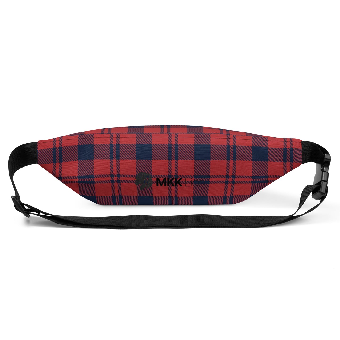 0903 Fanny Pack, Plaid Red and Blue, 02