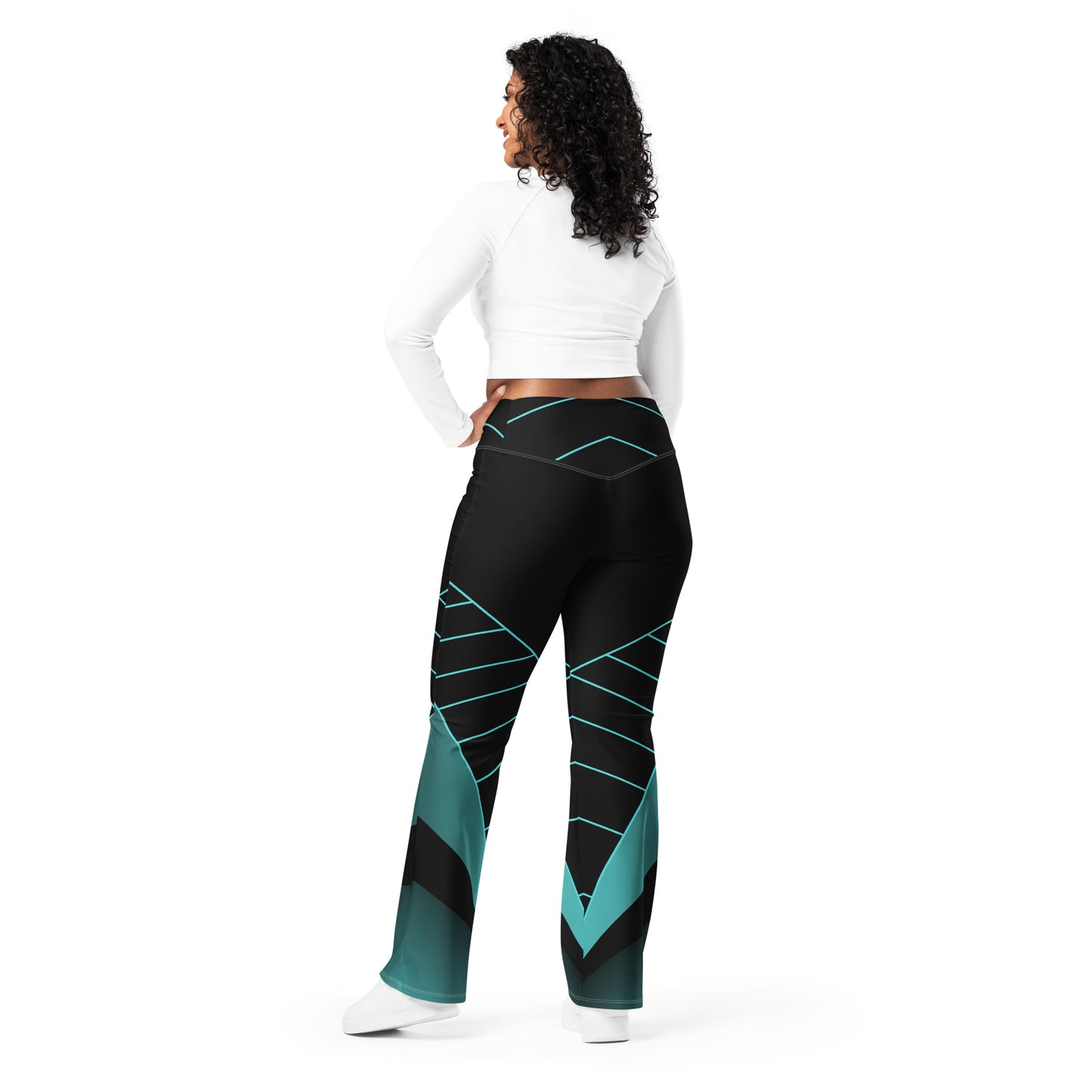 0305 Flared Leggings, Geometric 166