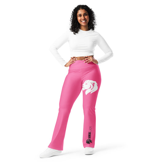 Solid Pink, 0305 Flared Leggings