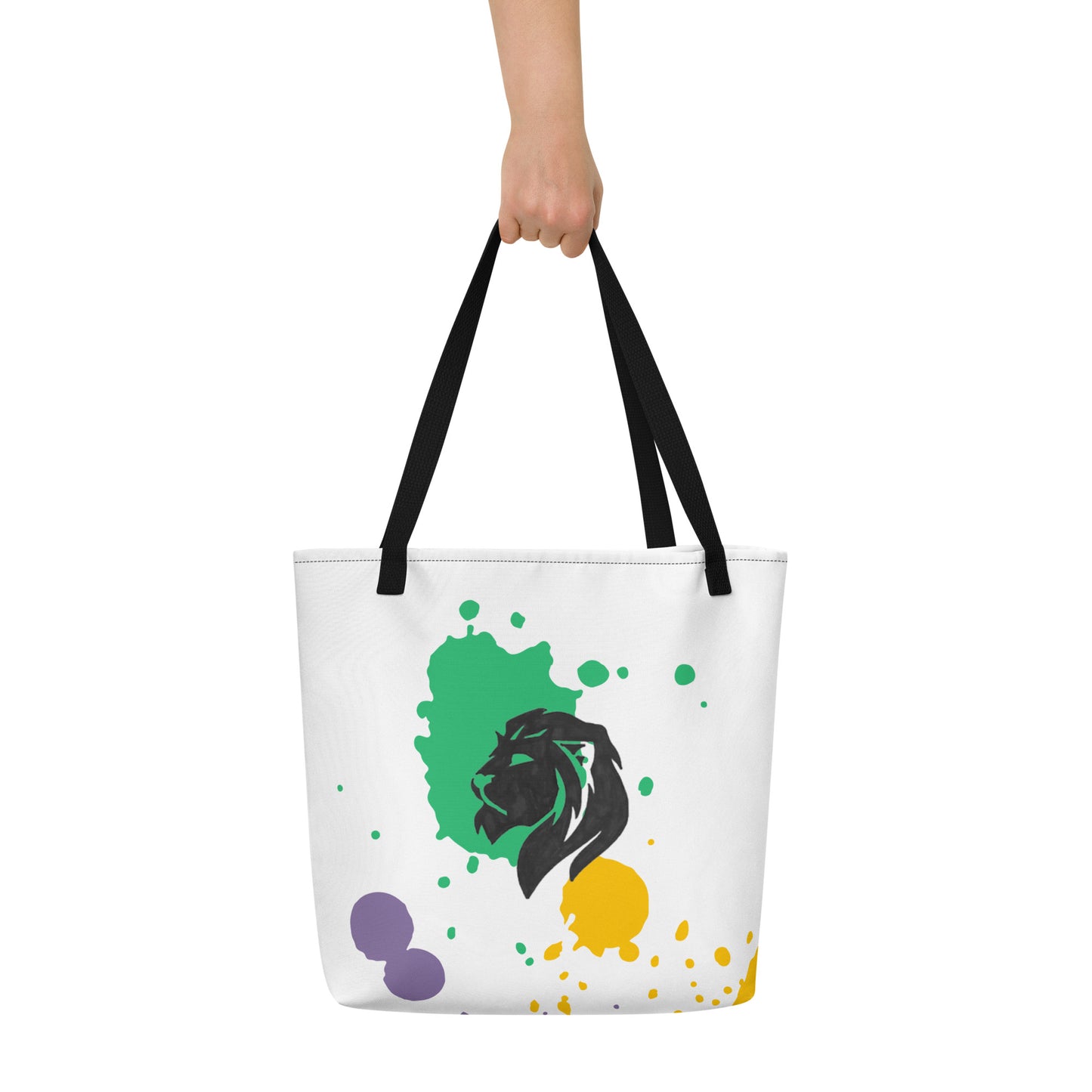 0902 Tote Bag, Colourful Splatter, 04