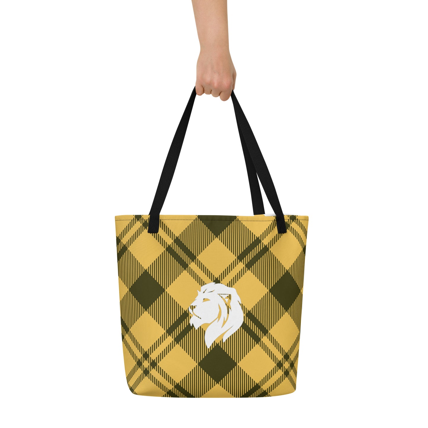 0902 Tote Bag, Plaid Yellow, 04