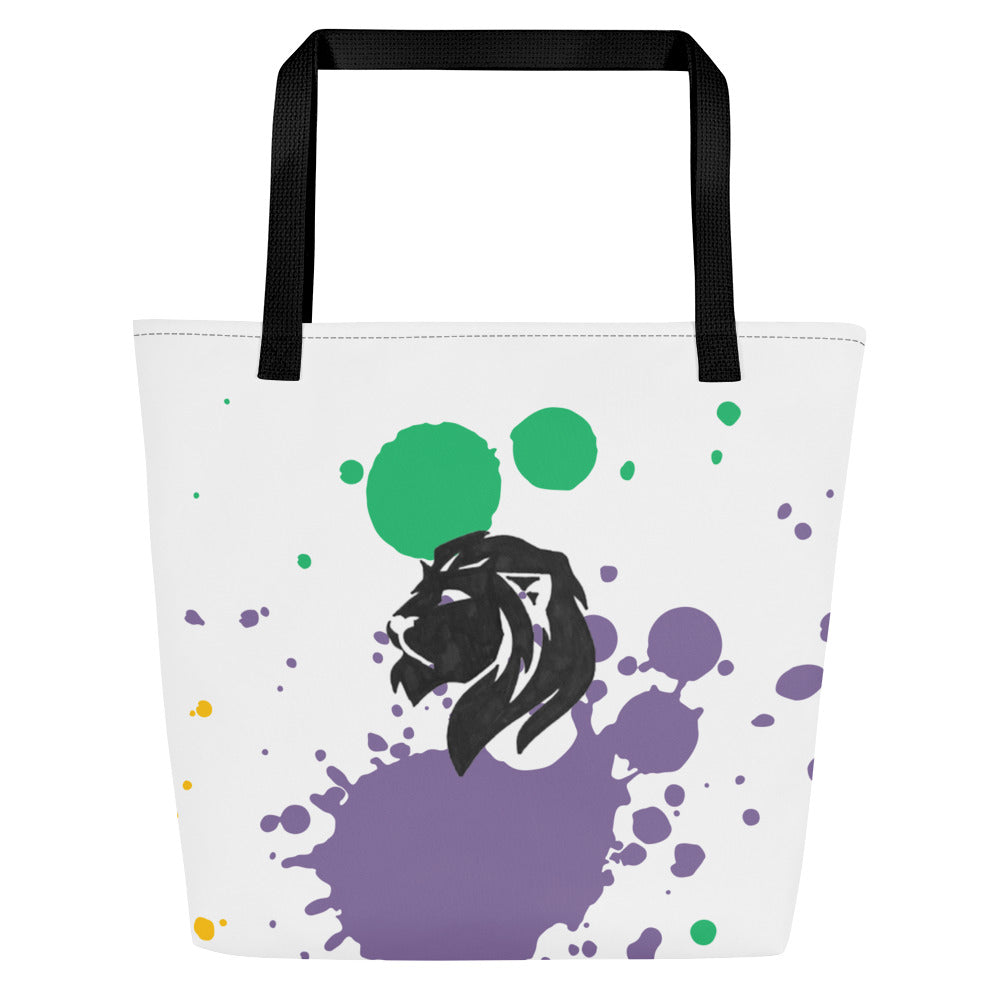 0902 Tote Bag, Colourful Splatter, 04