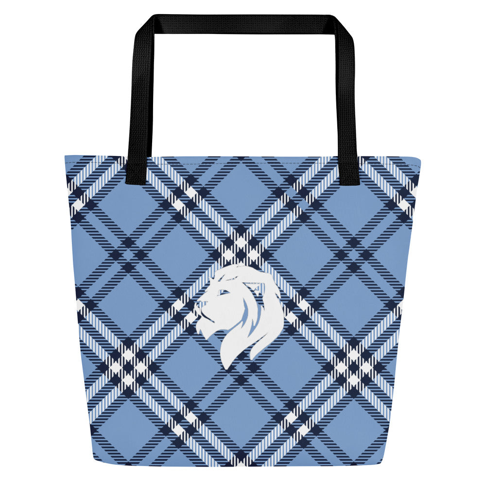 0902 Tote Bag, Plaid Blue, 04