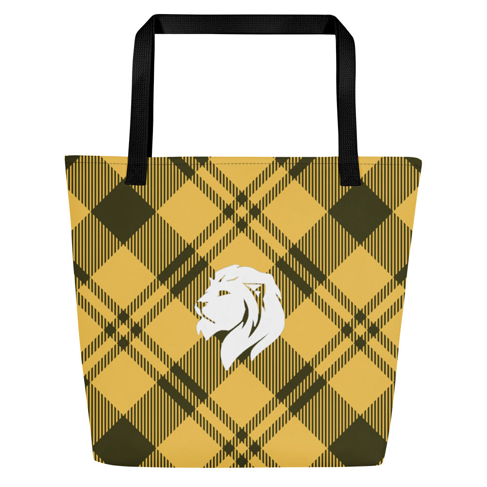 0902 Tote Bag, Plaid Yellow, 04