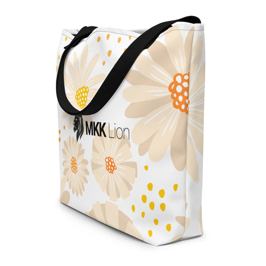 0902 Tote Bag, Daisies 1, MKK Name