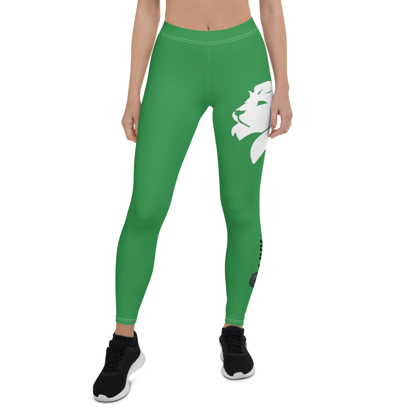 0303 Full-length Leggings, Solid Green