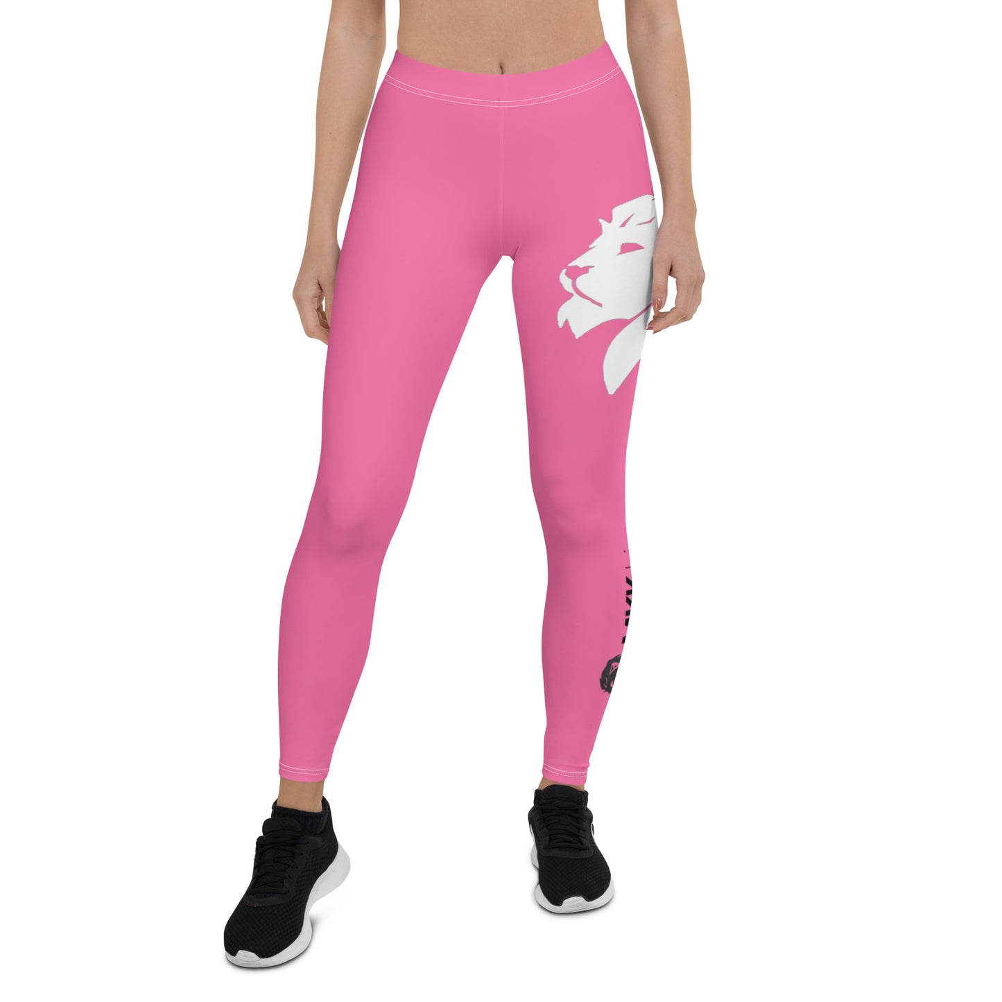 0303 Full-length Leggings, Solid Pink