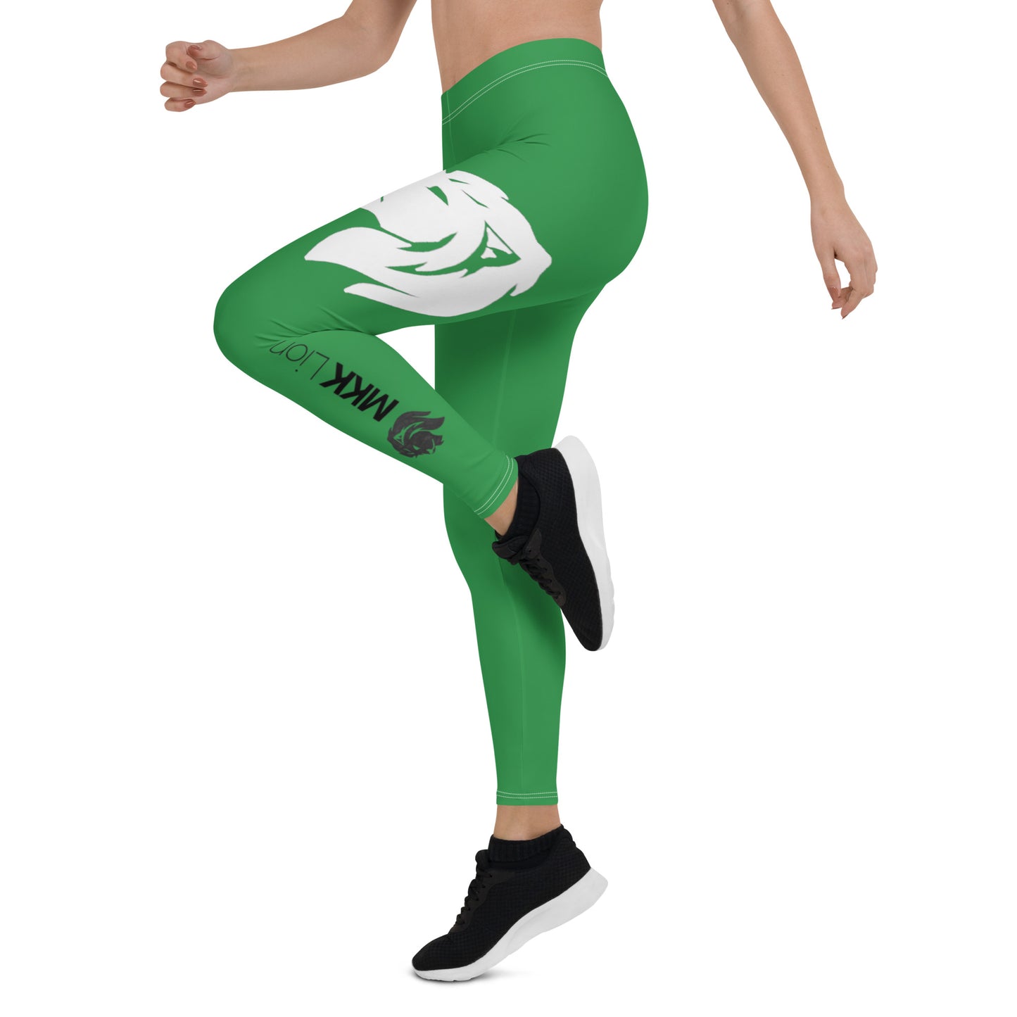 0303 Full-length Leggings, Solid Green