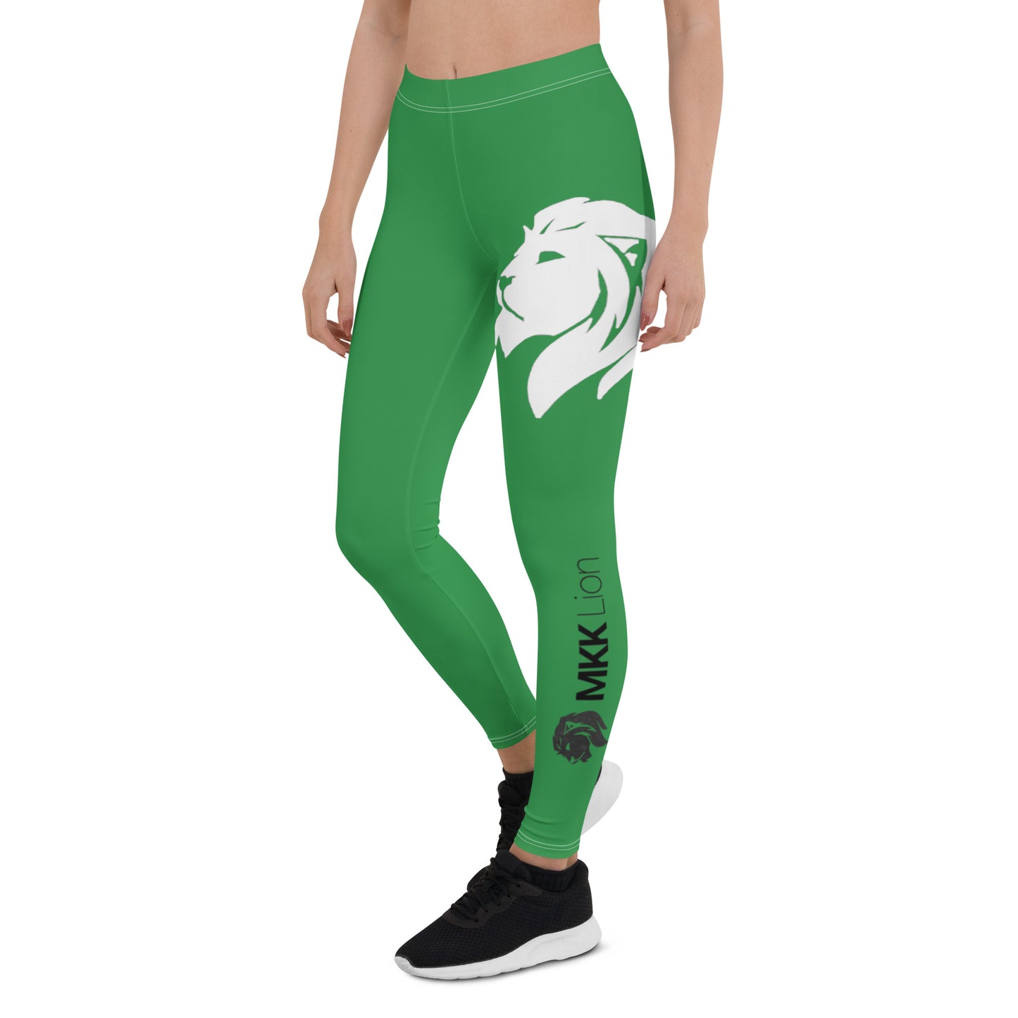 0303 Full-length Leggings, Solid Green