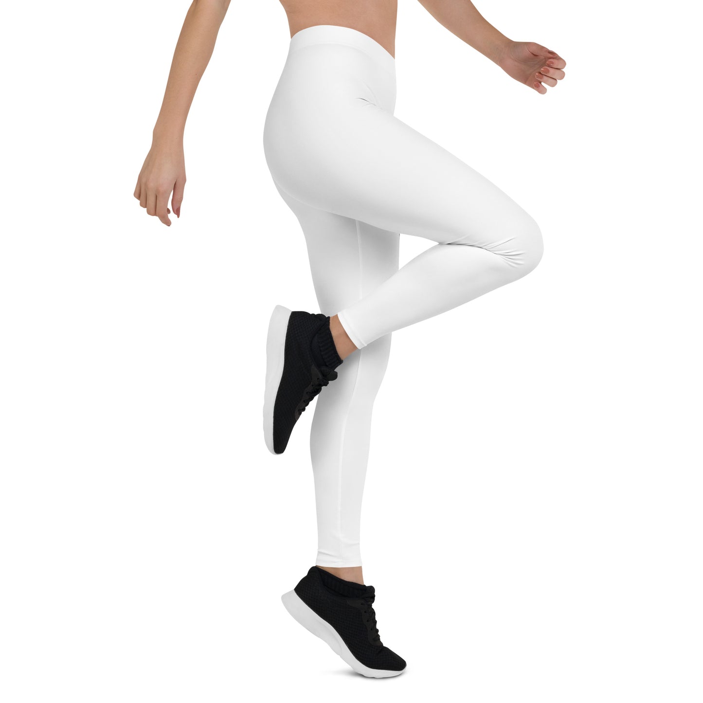 0303 Full-length Leggings, Solid White