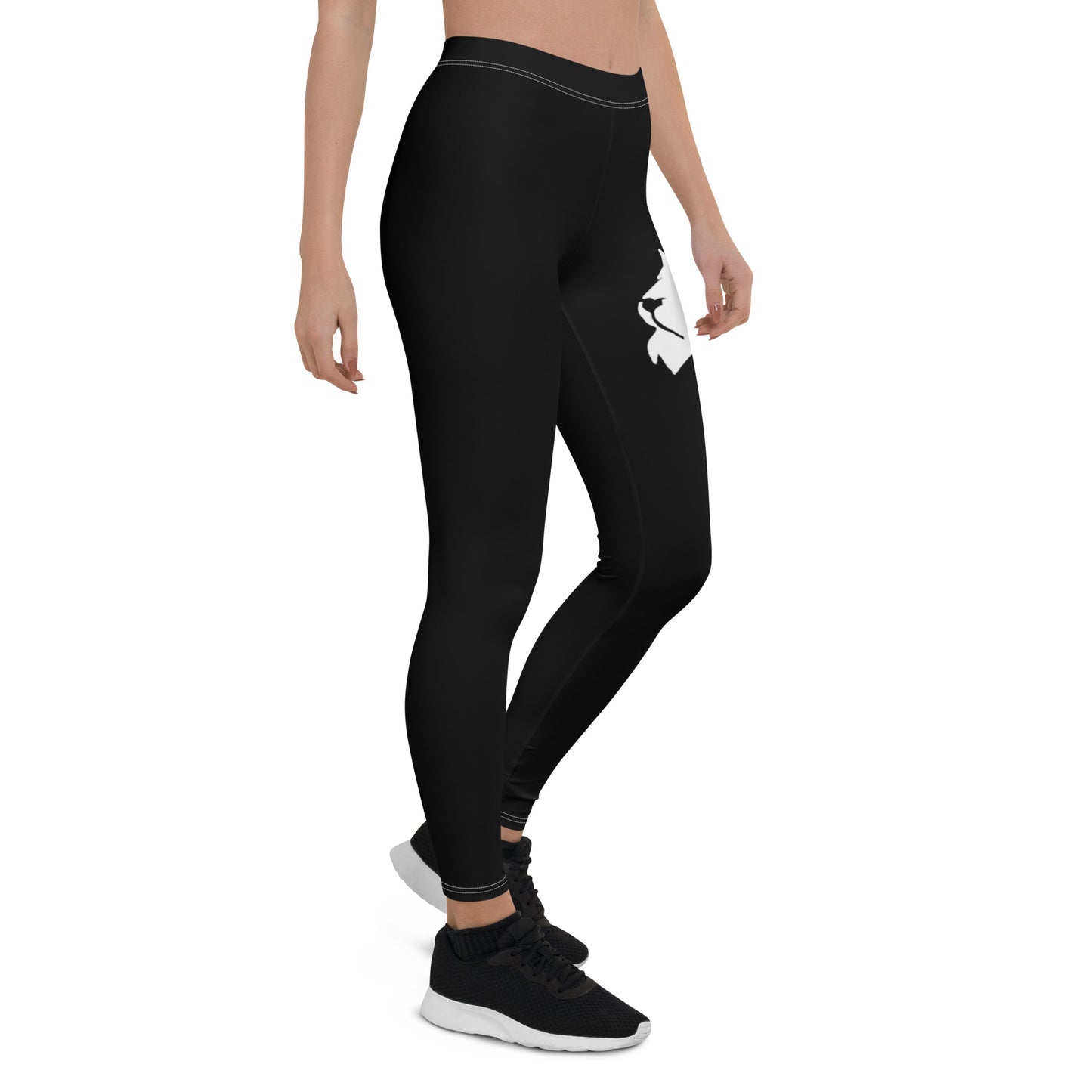 0303 Full-length Leggings, Solid Black