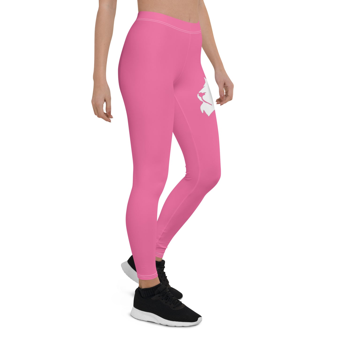 0303 Full-length Leggings, Solid Pink