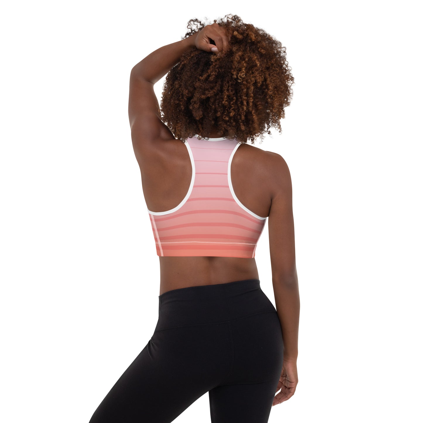 0501 Sports Bra, Stripes 6 Red to Pink, MKK Name