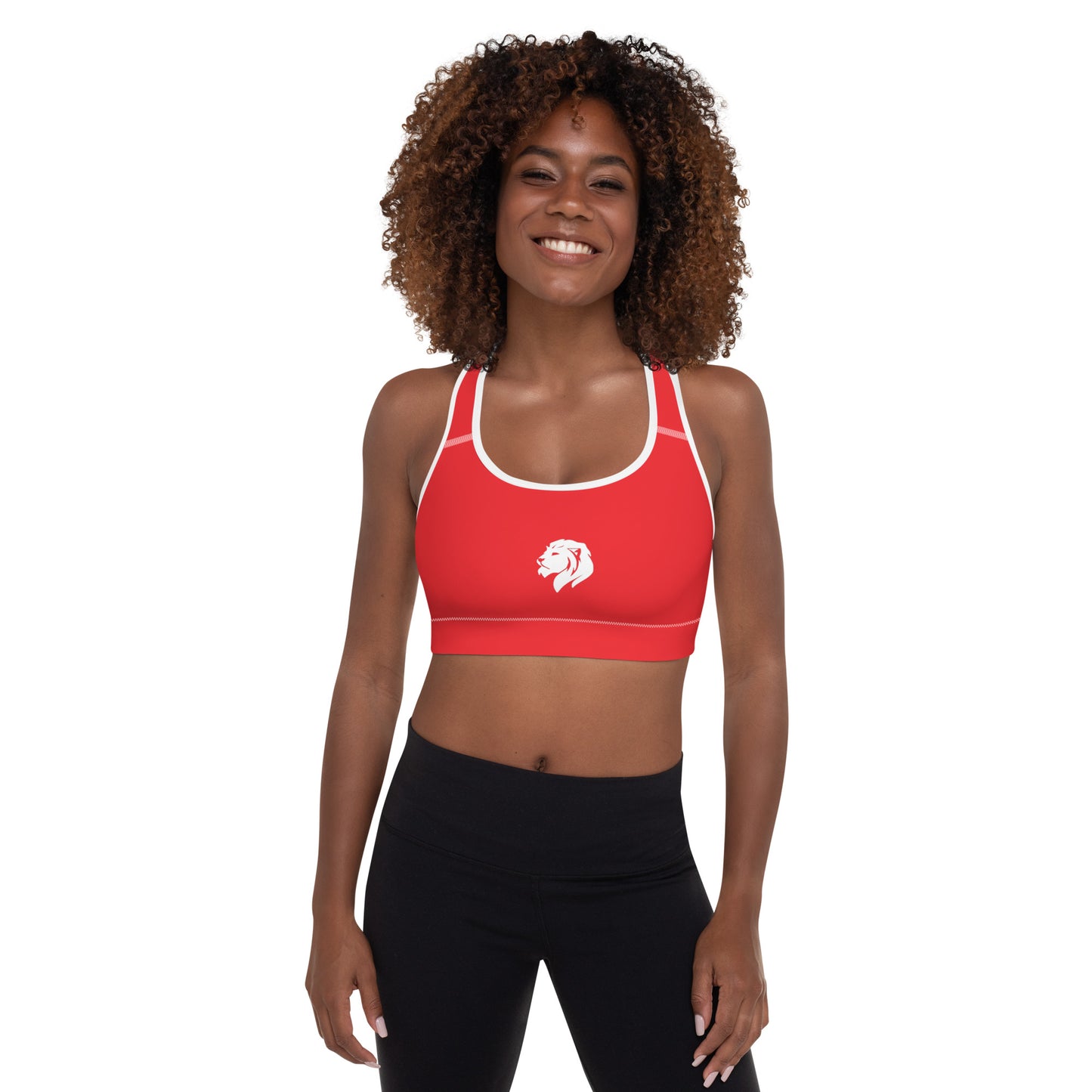 0501 Sports Bra, Solid Red, 03