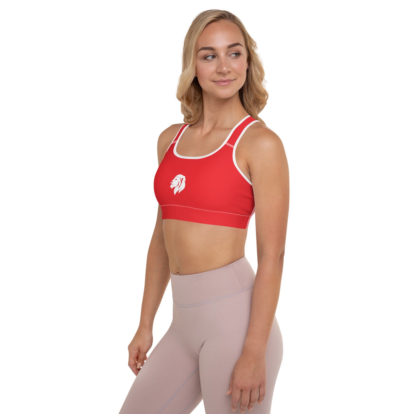 0501 Sports Bra, Solid Red, 03