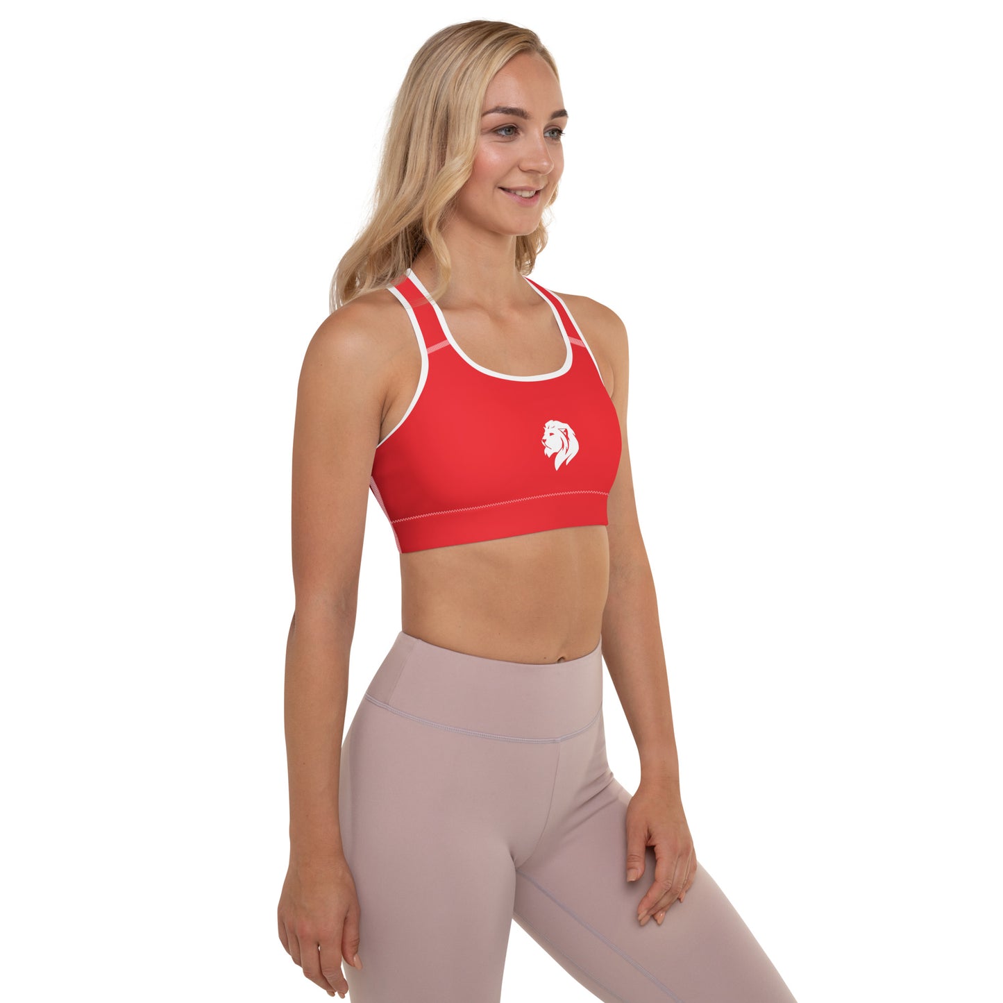 0501 Sports Bra, Solid Red, 03