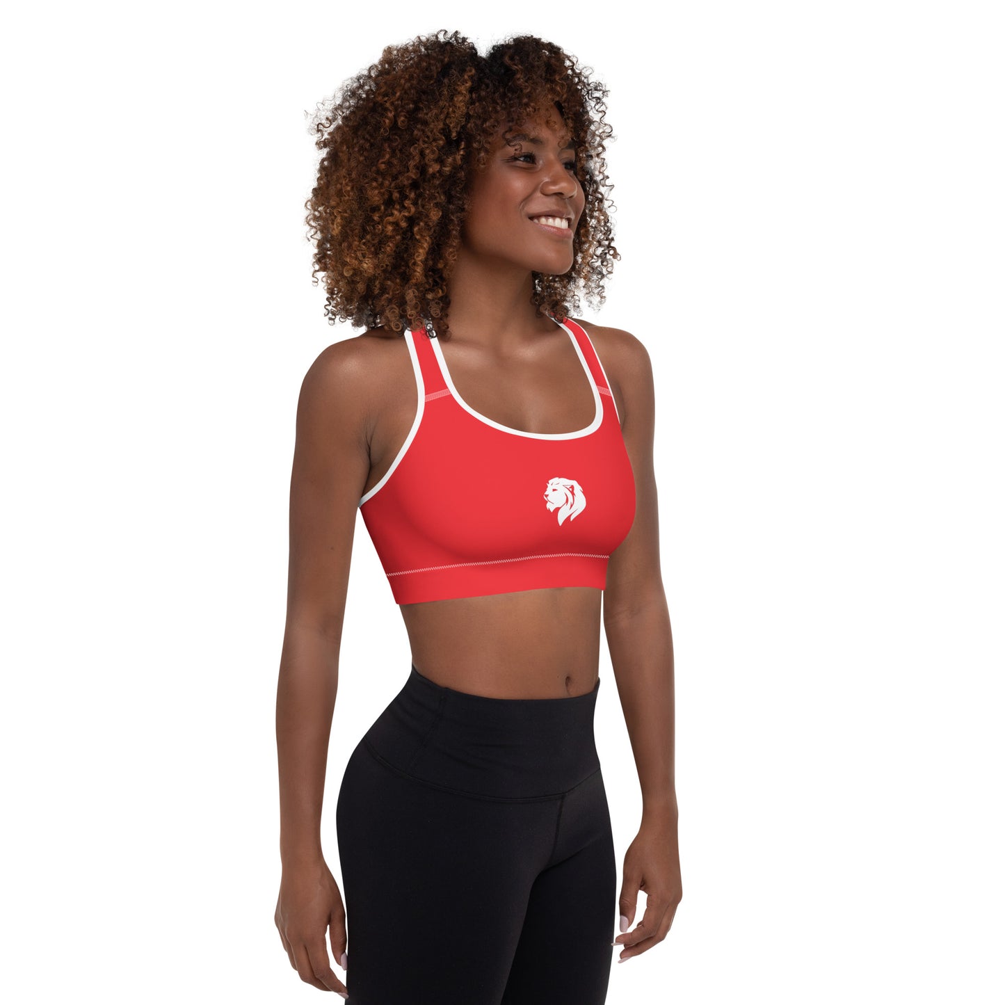 0501 Sports Bra, Solid Red, 03