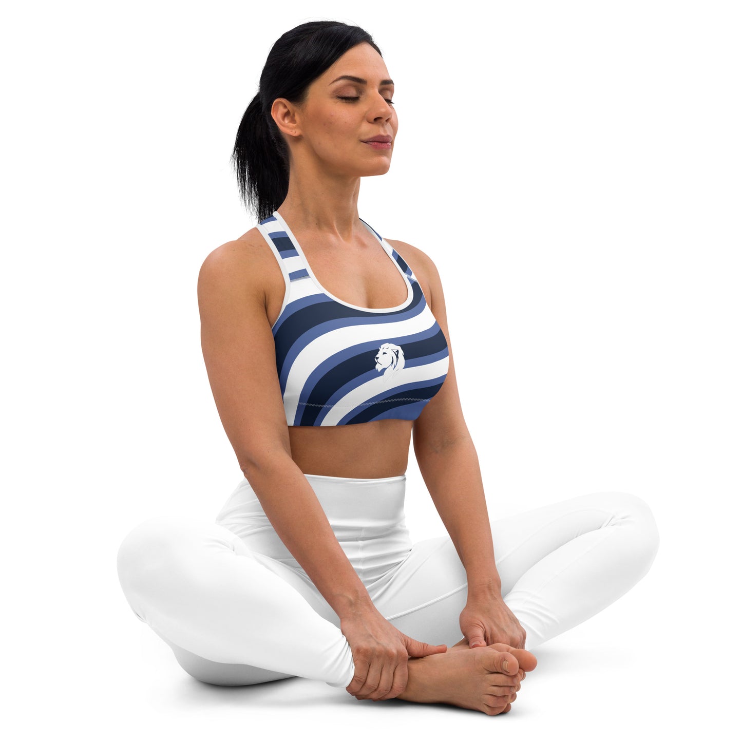 0501 Sports Bra, Blue and White Waves, 03